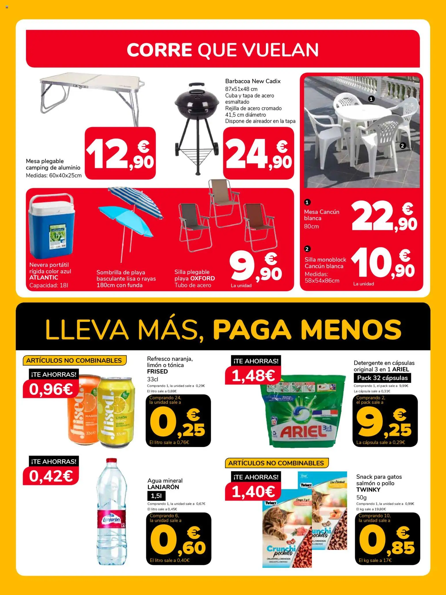 Supeco folleto │ válido desde el 29.04.2026 | Página: 5 | Productos: Sombrilla, Nevera, Silla, Agua mineral