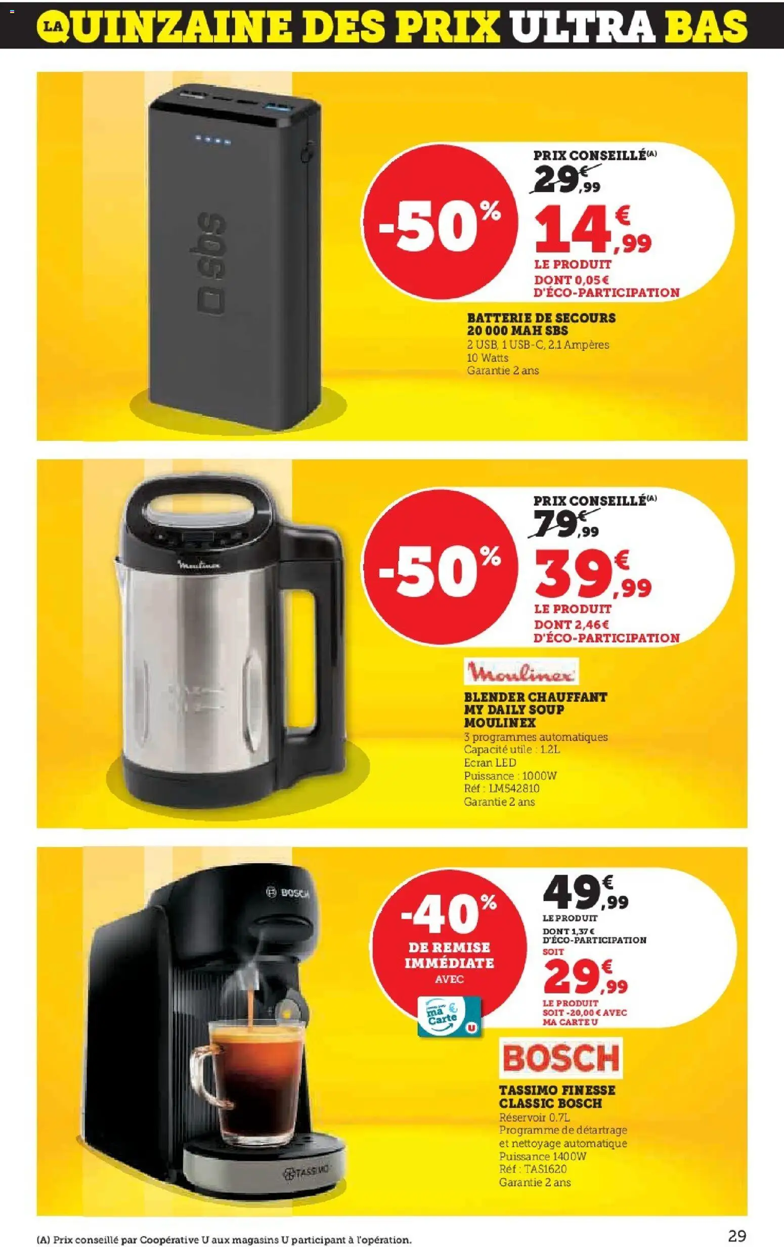 {H1} | Page: 29 | Produits: Tassimo, Blender, Batterie, Blender chauffant