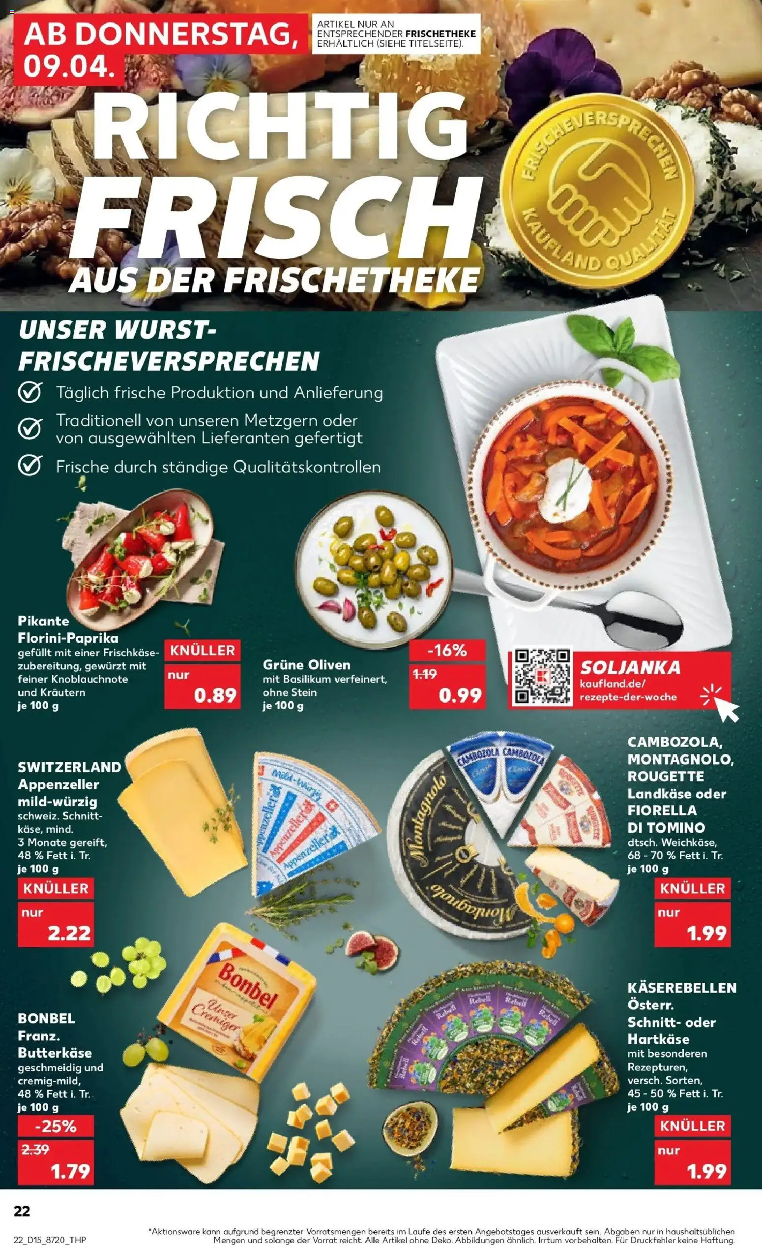 Kaufland Prospekt Eggenfelden	 – gültig ab 07.04.2026 | Seite: 34 | Produkte: Wurst, Frischkase