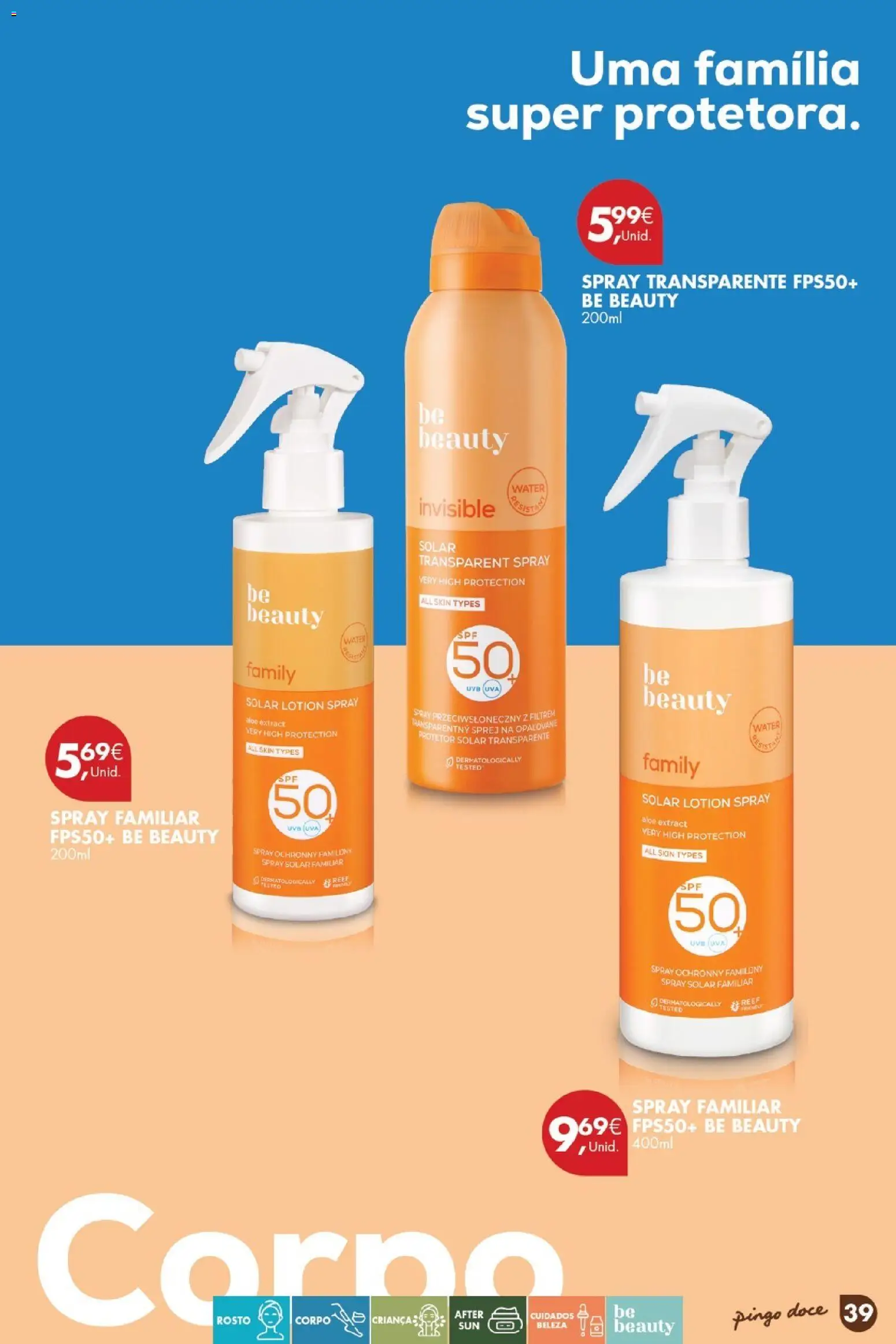 Pingo Doce Catálogo de solares 2026 │ válido de 24.03.2026 | Página: 39 | Produtos: Protetor solar