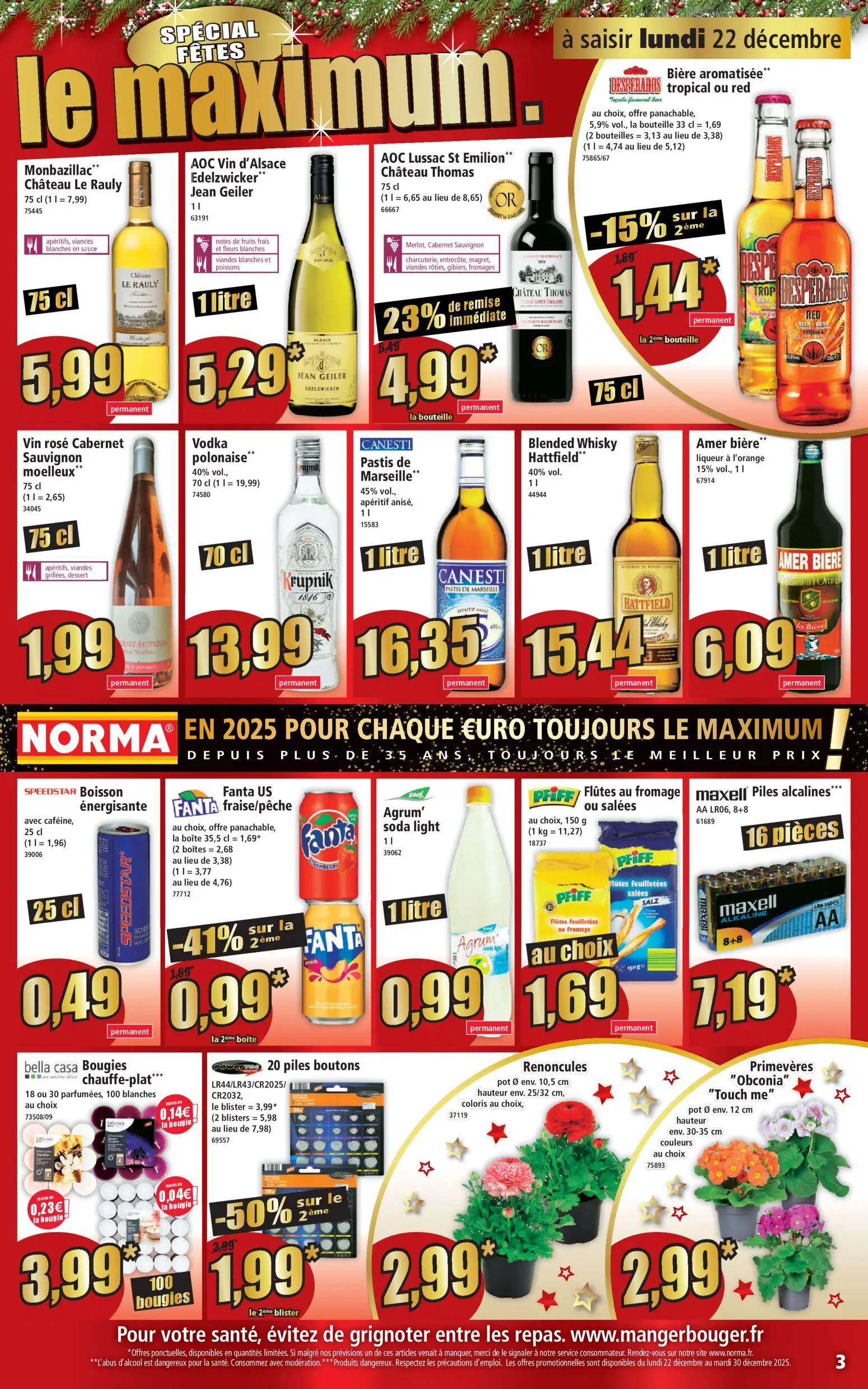 {H1} | Page: 3 | Produits: Pastis, Liqueur, Fromage, Piles