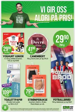 Forhåndsvisning av YOGHURT JUNIOR, 4 x 125 g, jordbær & banan, Tine, pr. kg 59,80 gyldig fra 27.04.2026 | Side: 25