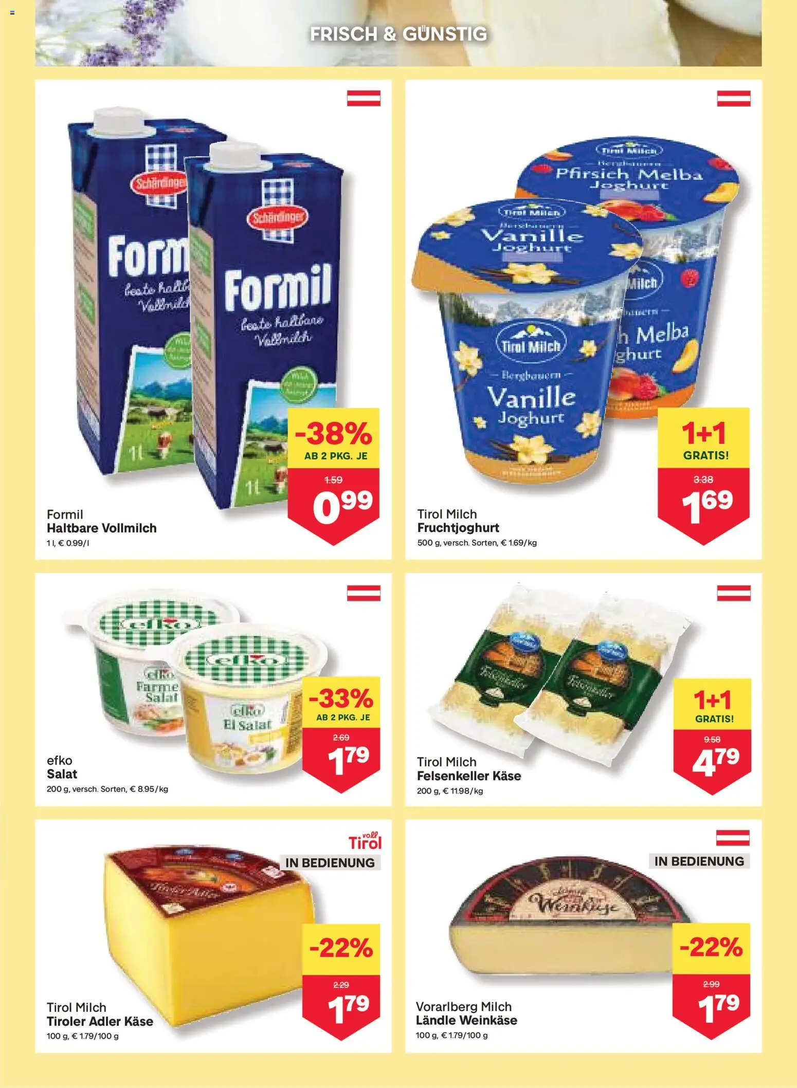 MPREIS Hohenems gültig ab 20.02.2026 | Seite: 5 | Produkte: Pfirsich, Milch, Käse, Joghurt