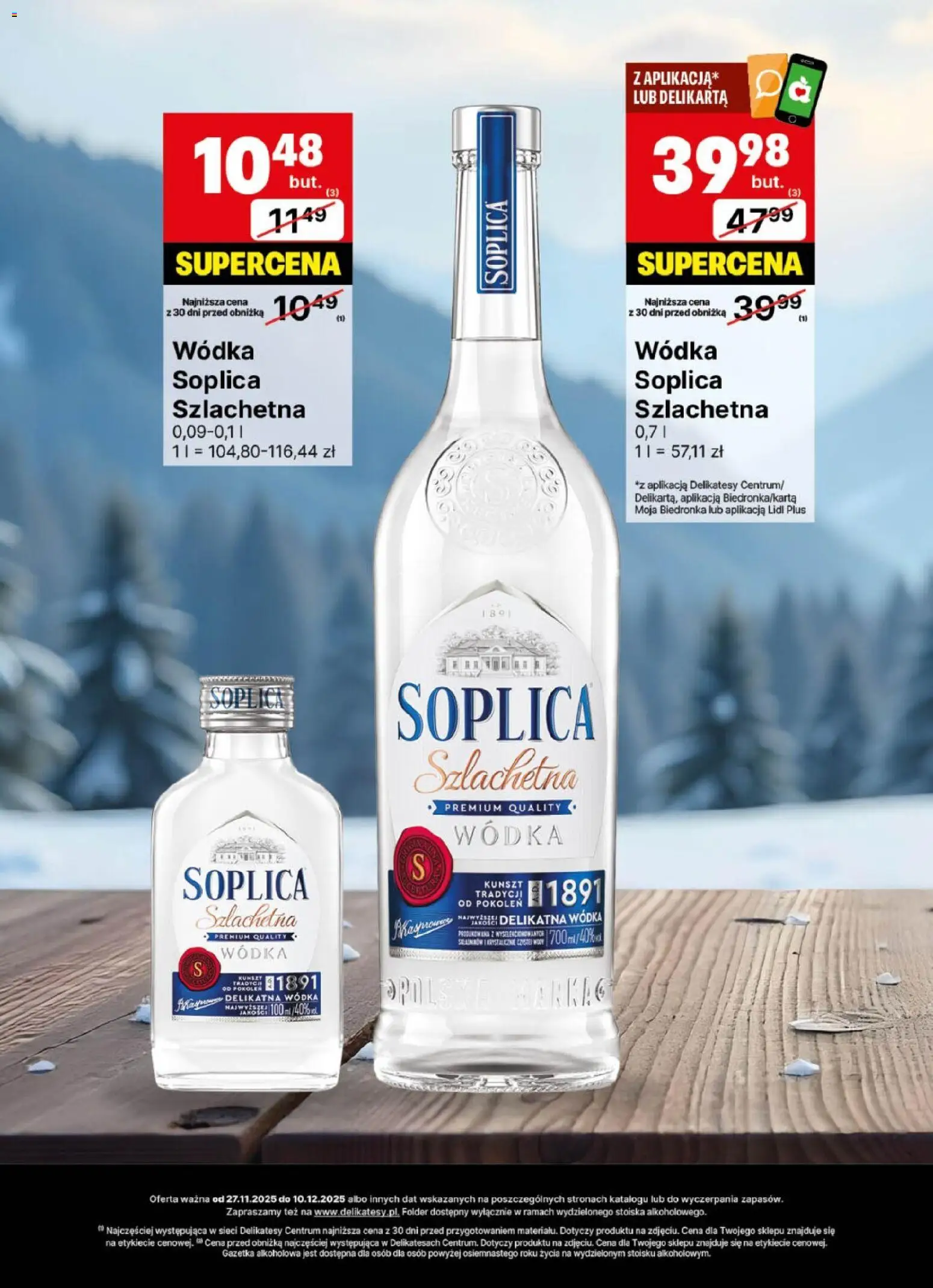 Delikatesy Centrum Gazetka - DeliBarek od 27.11.2025 | Strona: 12 | Produkty: Delikatesy, Wódka