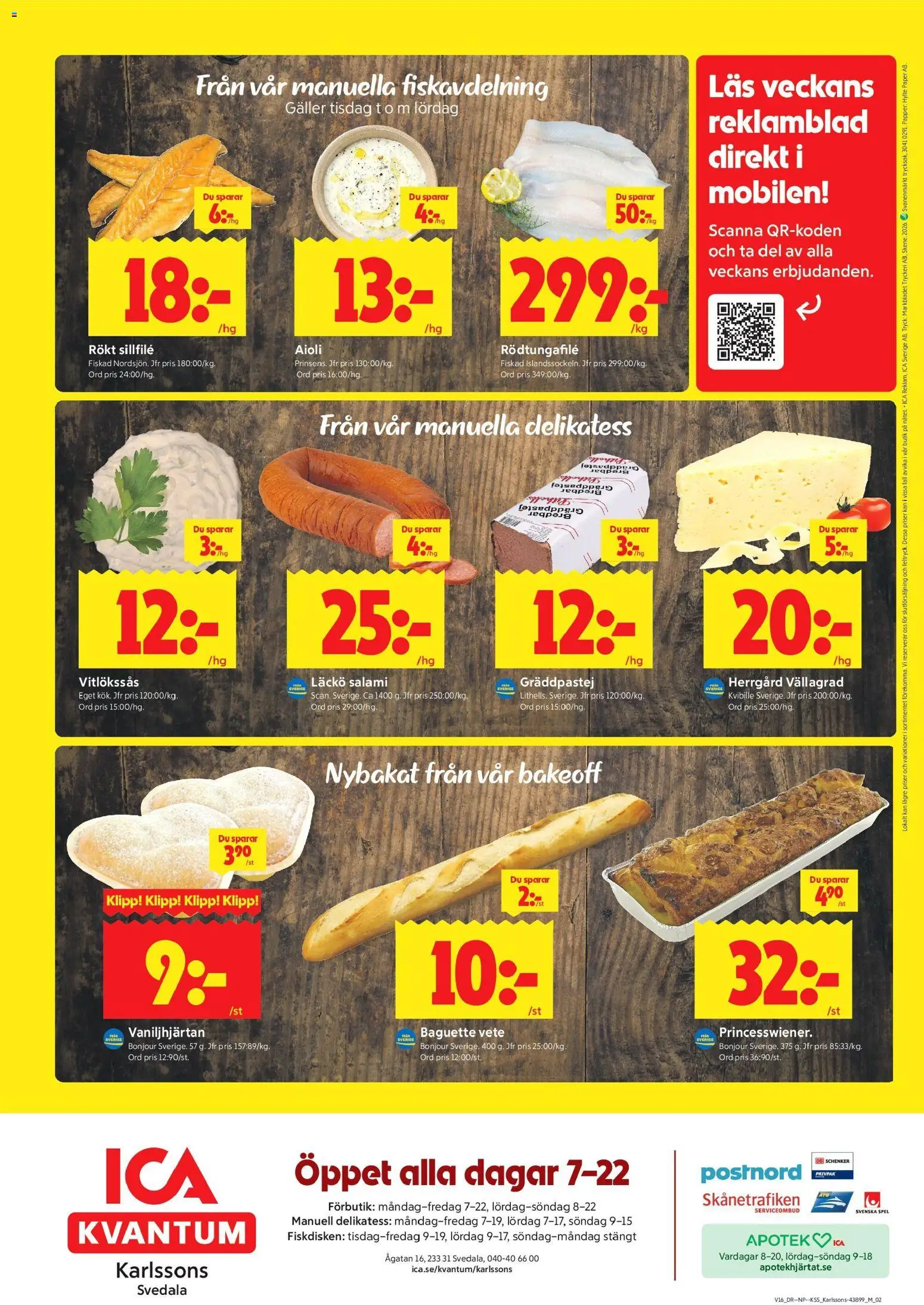 ICA Kvantum reklamblad aktuell från 13.04.2026 | Sida: 12 | Produkter: Galler, Aioli, Papper, Spel