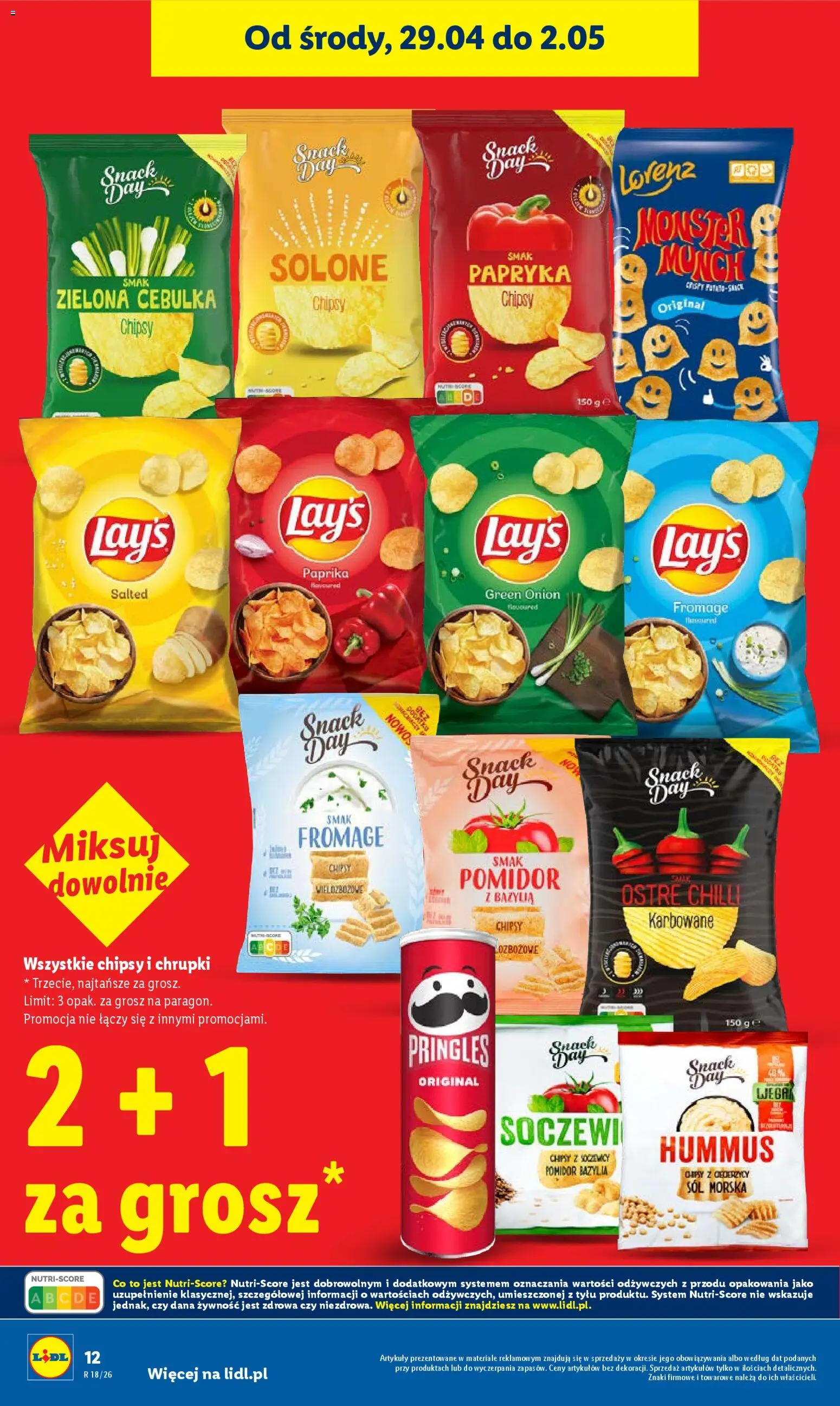 Lidl gazetka od 29.04.2026 | Strona: 12 | Produkty: Chrupki, Bazylia, Sól morska, Sól