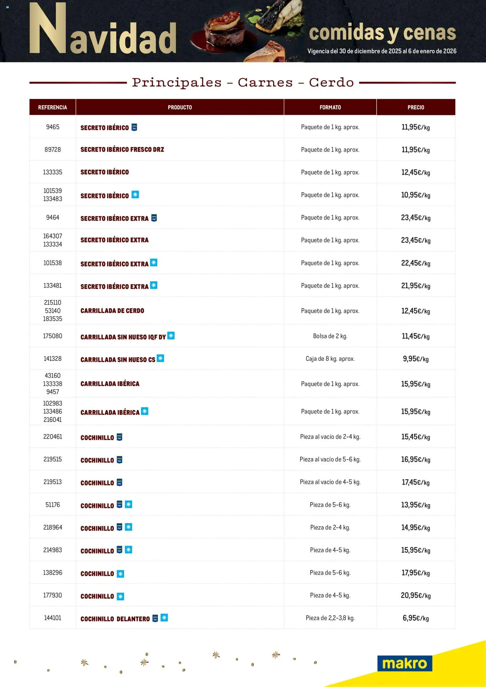 Makro - Menú Navidad Canarias │ válido desde el 30.12.2025 | Página: 3 | Productos: Cerdo, Bolsa, Caja