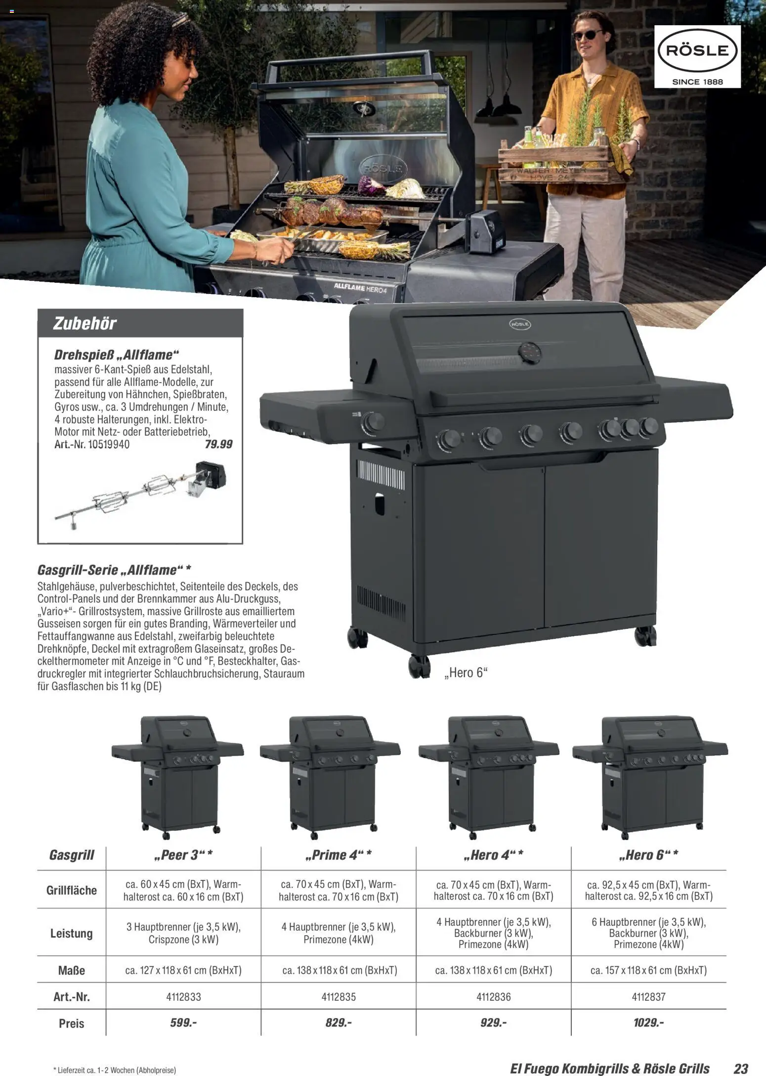 Toom Baumarkt  Grills & Zubehör 2026 – gültig ab 14.02.2026 | Seite: 23 | Produkte: Gyros