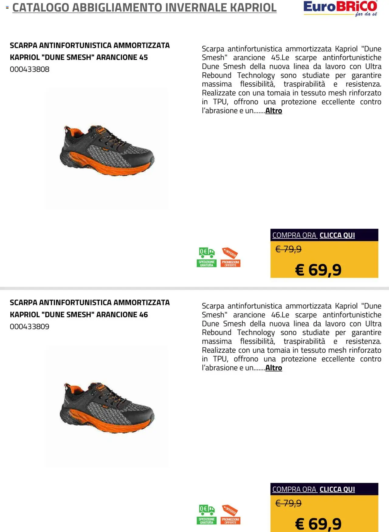 Volantino Eurobrico del 23.07.2025 | Pagina: 13 | Prodotti: Scarpe
