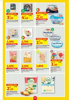 Pré-visualização Auchan folheto válido de 23.10.2025 | Página: 11 | Produtos: Queijo creme, Queijo, Requeijão, Creme