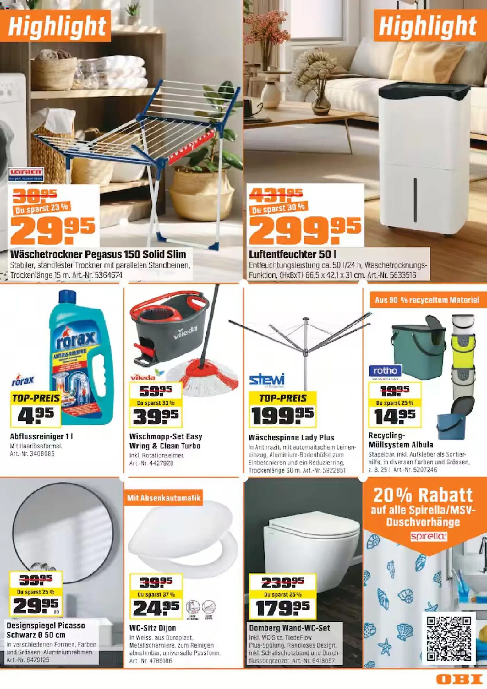 OBI aktionen – gültig ab 15.04.2026 | Seite: 15 | Produkte: Trockner