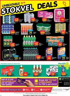Shoprite specials catalogue – valid from 03.11.2025 | Page: 8 | Products: Bath, Pads, Powder, Washing powder