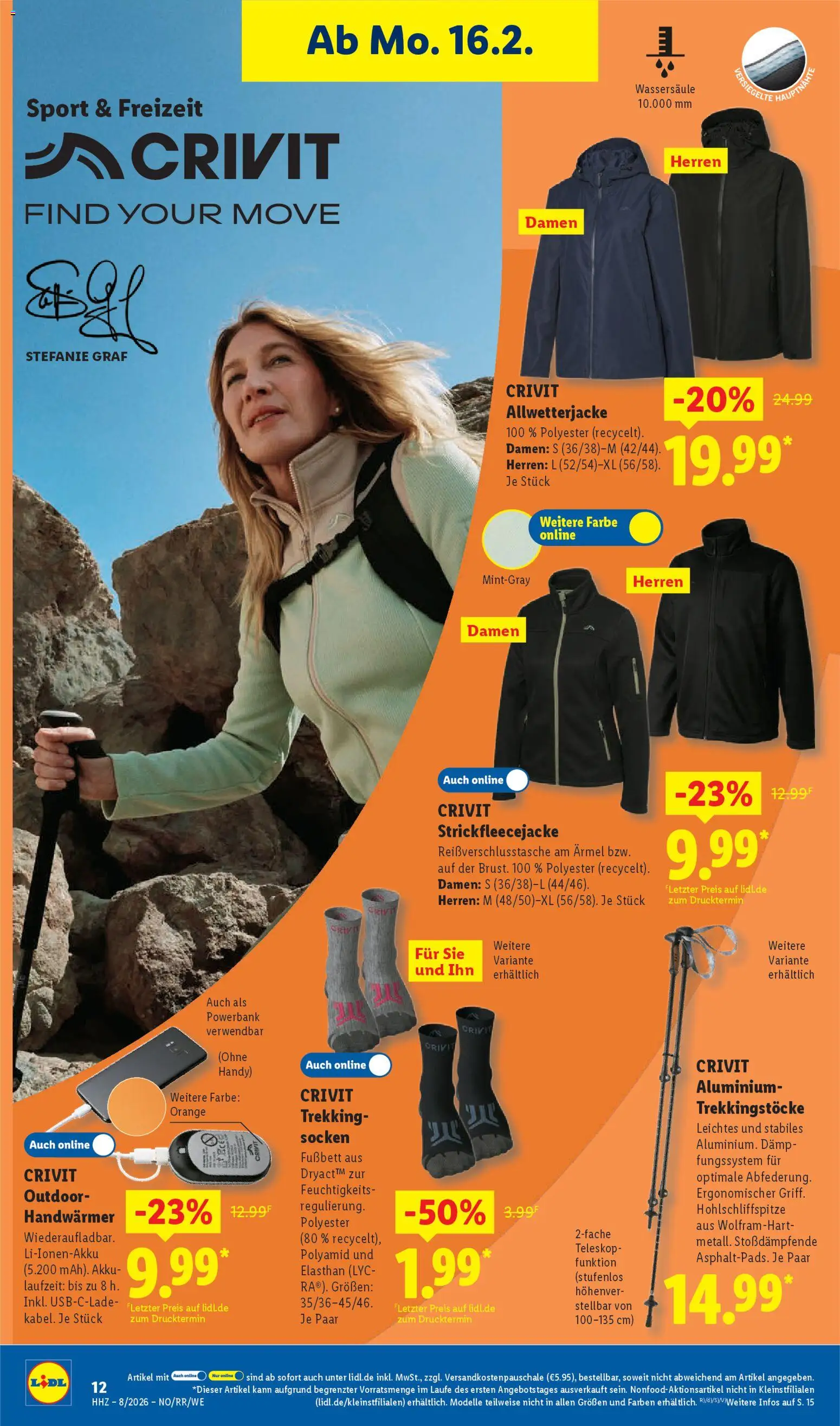 Lidl Prospekt Aarbergen – gültig ab 16.02.2026 | Seite: 28 | Produkte: Socken, Powerbank