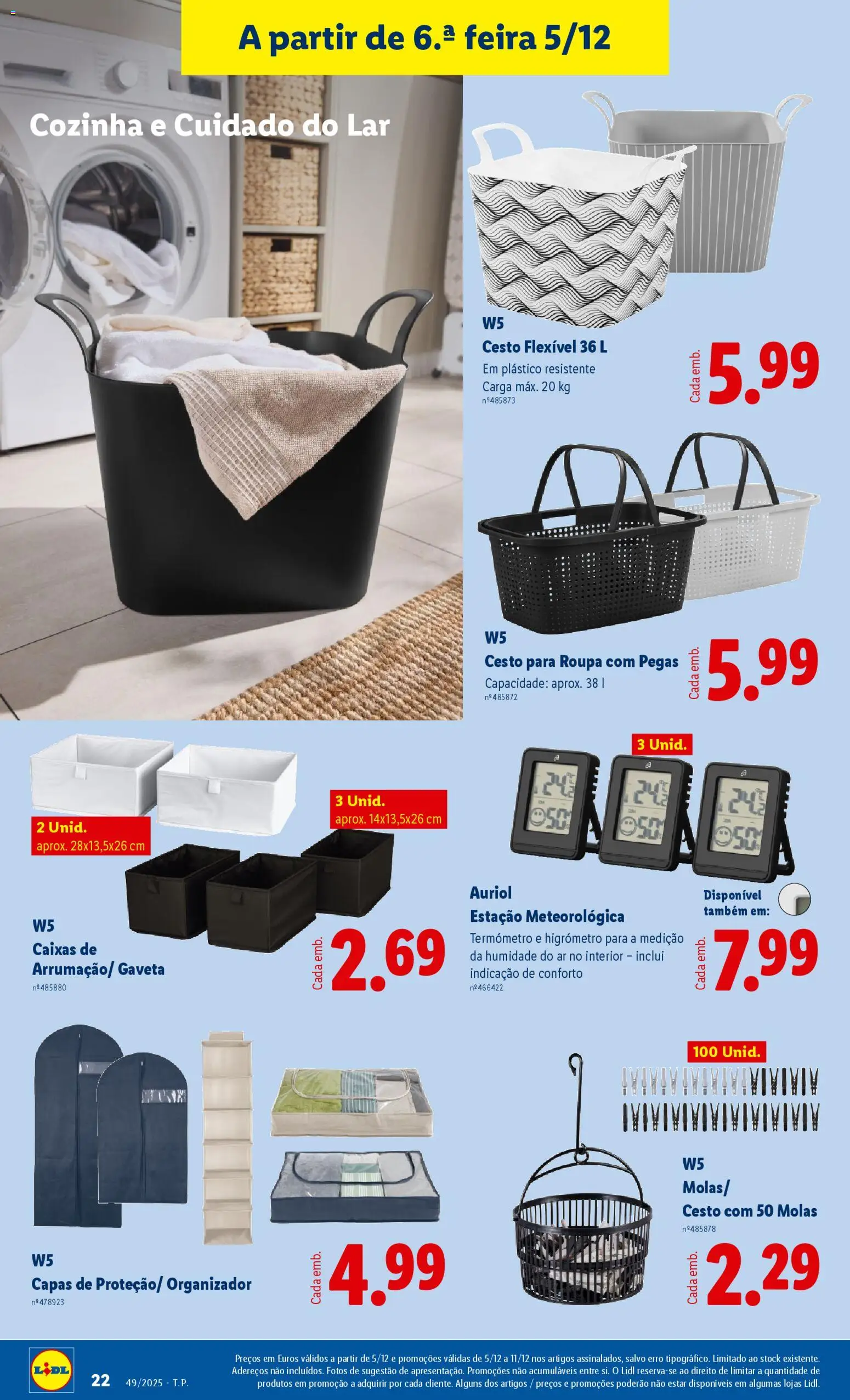 Lidl Novidades │ válido de 01.12.2025 | Página: 22 | Produtos: Termómetro, Organizador
