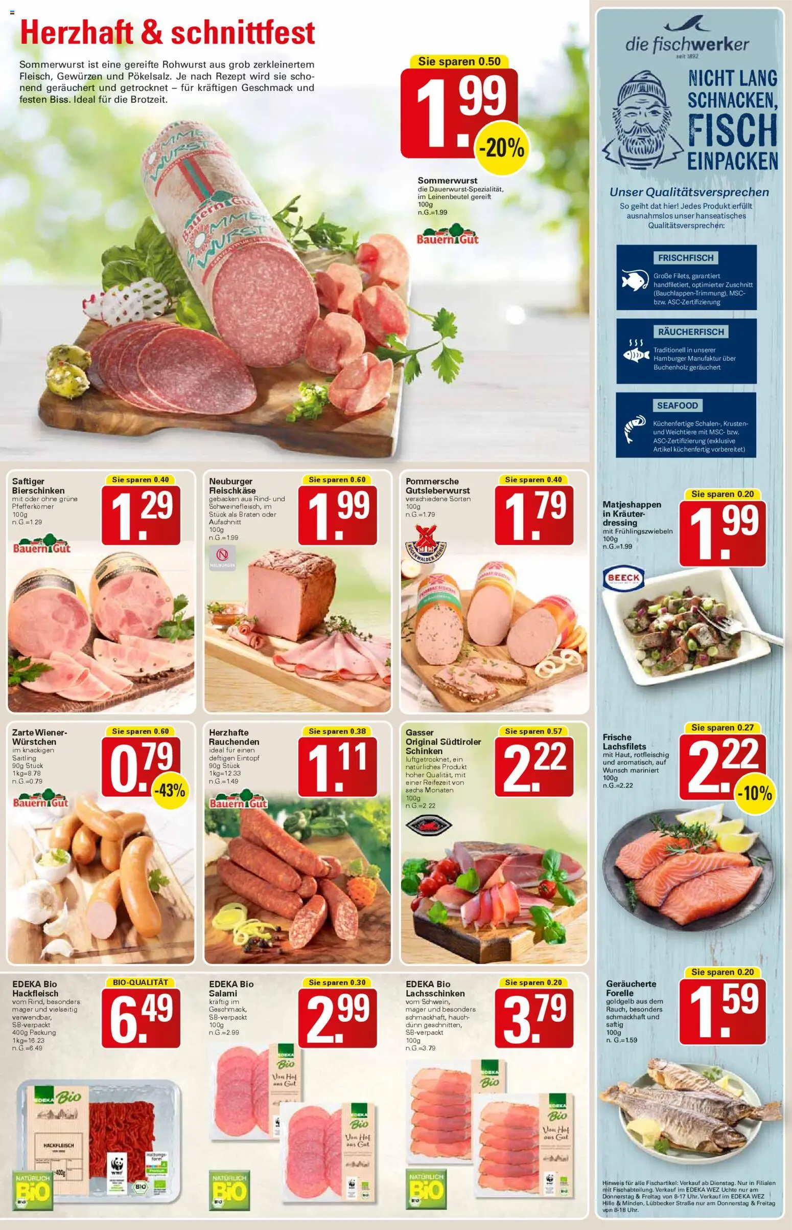 WEZ Prospekt – gültig ab 02.02.2026 | Seite: 7 | Produkte: Dressing, Salami, Schinken, Hackfleisch