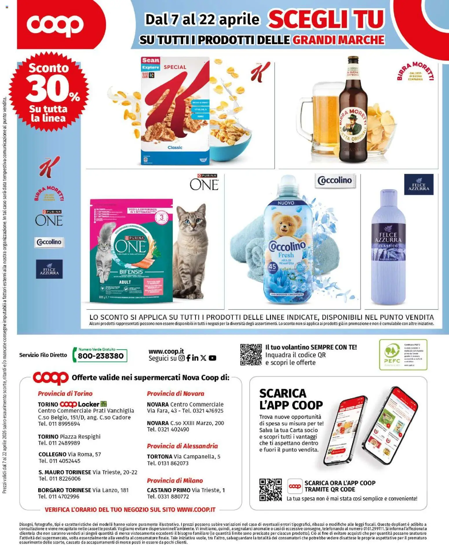 Volantino COOP del 07.04.2026 | Pagina: 4 | Prodotti: Ammorbidente, Tè, Data