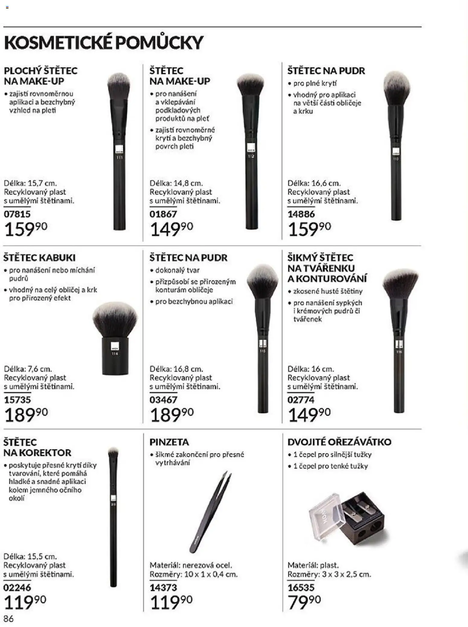Avon Black Friday od 01.11.2025 | Strana: 86 | Produkty: Makeup, Ořezávátko, Korektor, Štětec