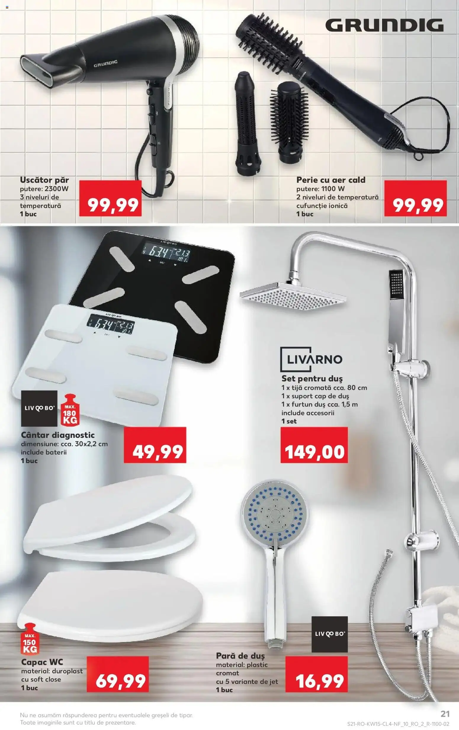 Noul catalog Kaufland – valabil de la 08.04.2026 | Pagină: 21 | Produse: Pară, Duș, Baterii, Perie