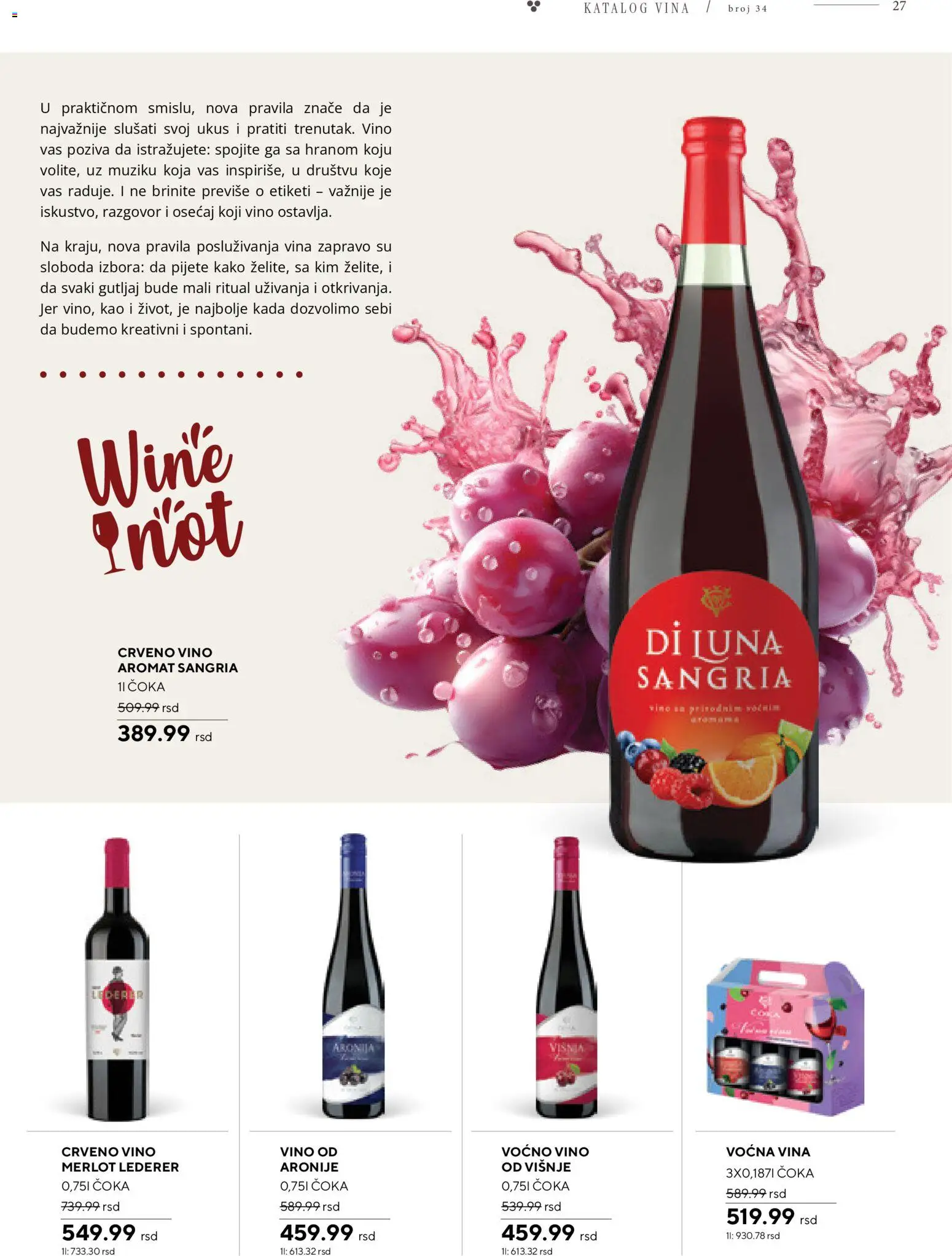 Roda katalog - važi od 09.04.2026 | Strana: 27 | Proizvode: Crveno vino, Vino