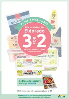 Forhåndsvisning av ELDORADO BRIE, FRANSK HVITMUGGOST MED MYK KONSISTENS gyldig fra 17.03.2026 | Side: 19 | Produkter: Desk, Pasta, Brie, Panou gard