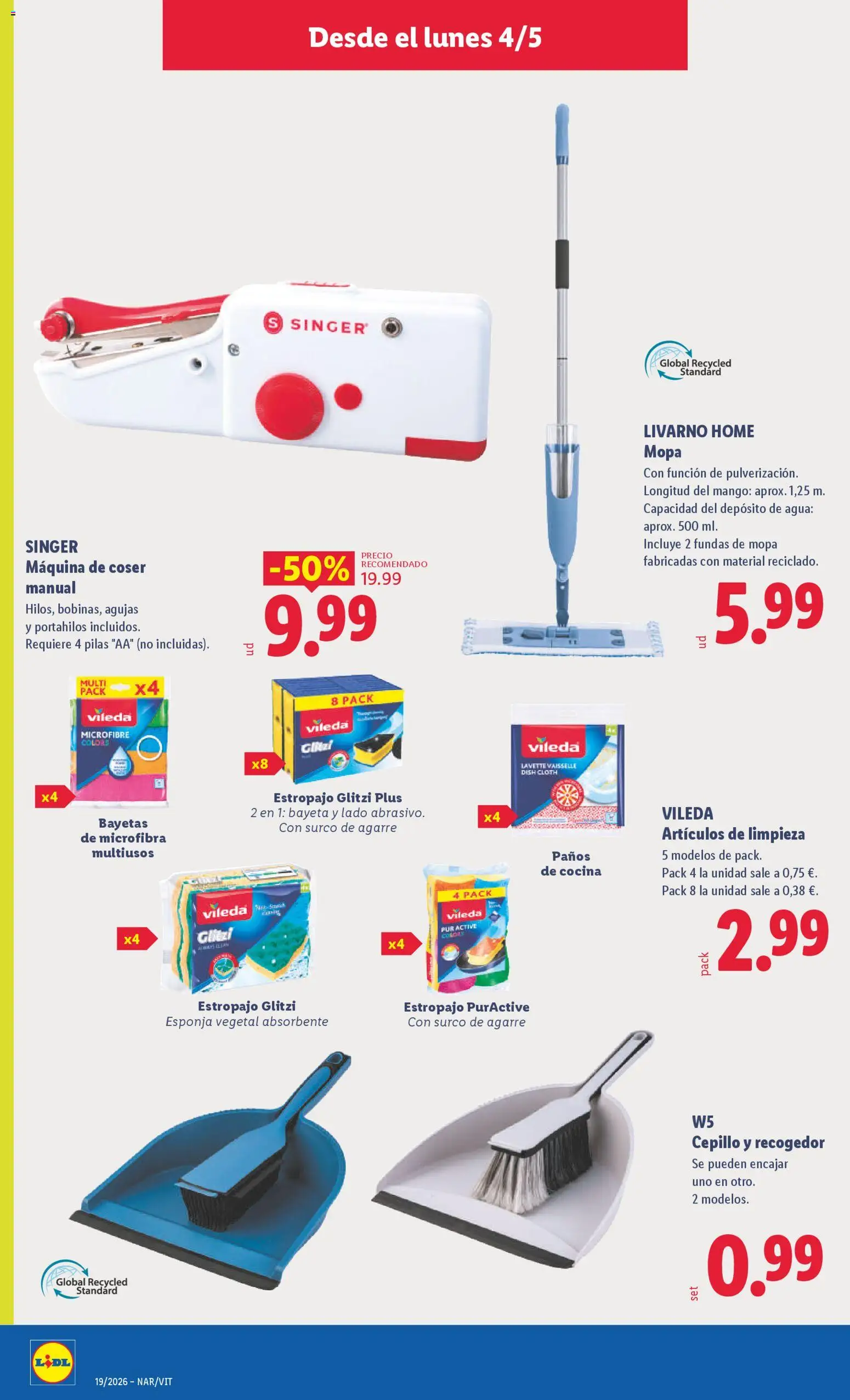 Lidl folleto de bazar │ válido desde el 04.05.2026 | Página: 18 | Productos: Esponja, Cepillo, Κοσμήματα, Ρούτερ