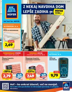 Hofer katalog - pregled letaka veljavnega od 21.08.2025