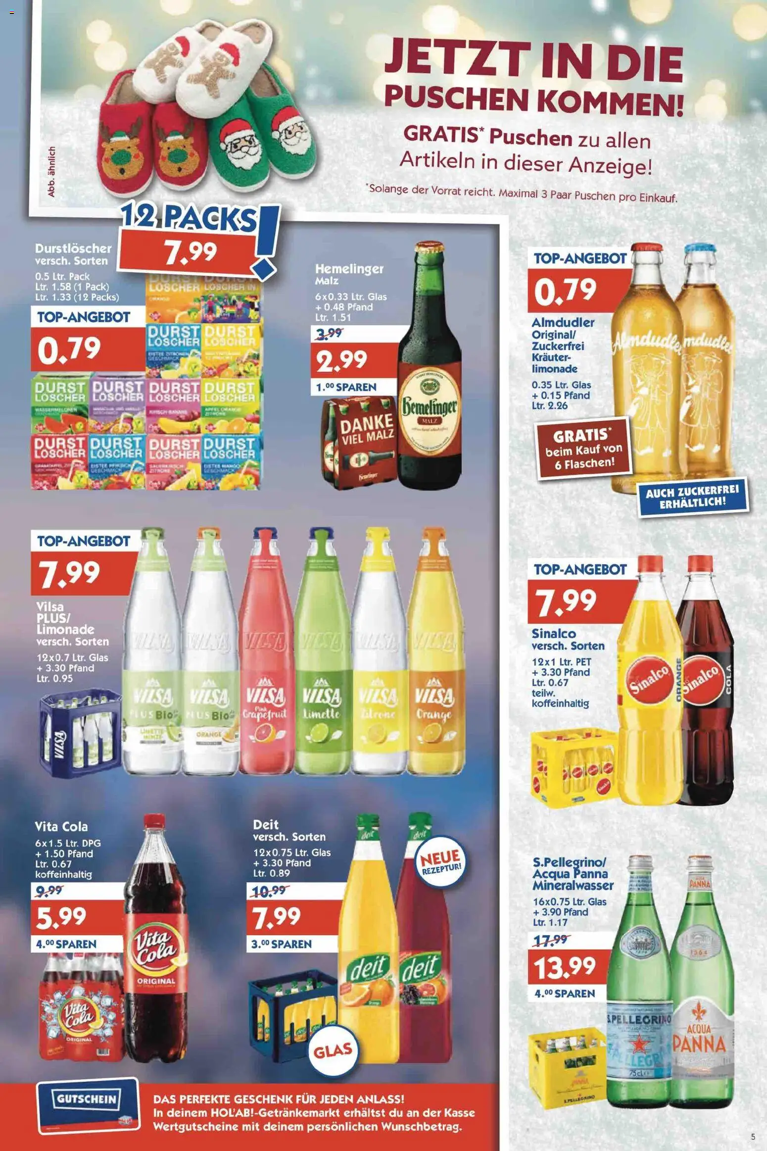 HOL’AB! Prospekt – gültig ab 24.11.2025 | Seite: 5 | Produkte: Durstloscher, Limonade, Grapefruit, Zitrone