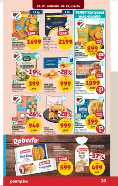 PENNY PANÍROZOTT CAMEMBERT vadáfonya-öntettel, gyorsfagyasztott 350 g - amely érvényes a következő dátumtól: 19.02.2026 | Oldal: 14