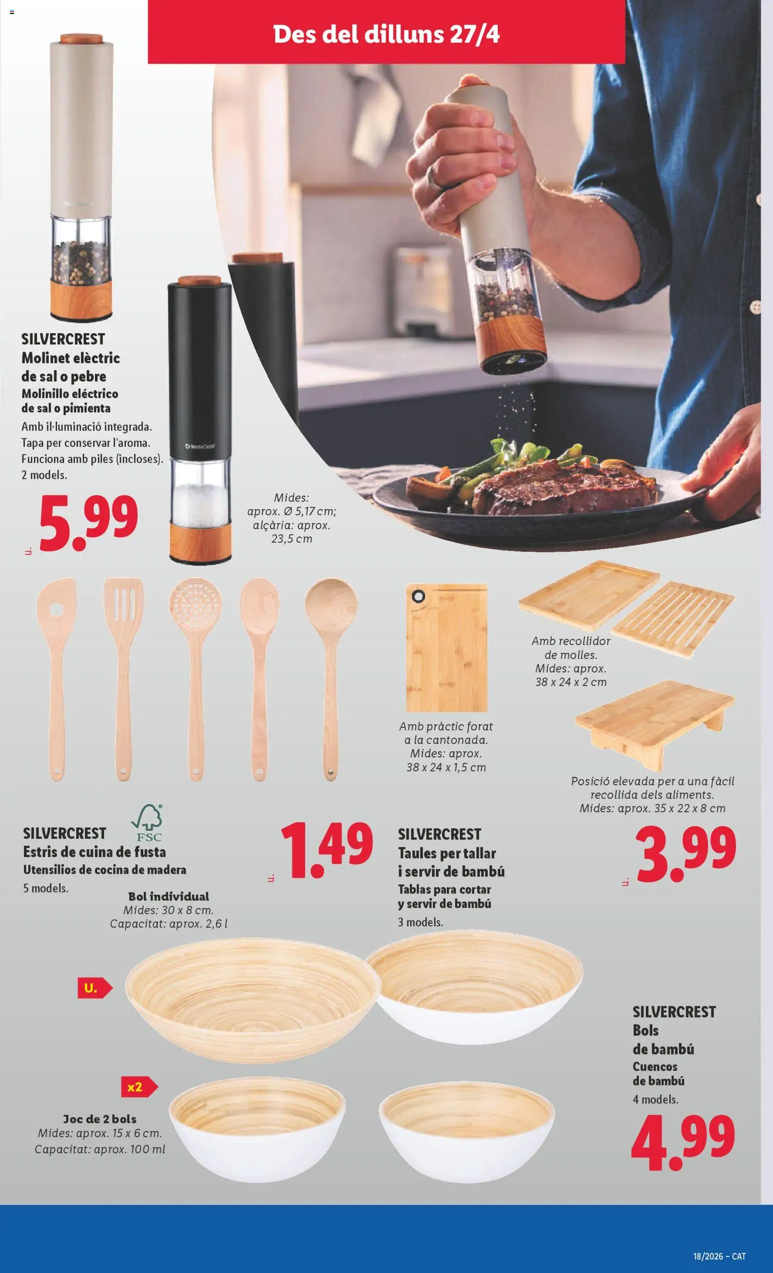 Lidl folleto de bazar │ válido desde el 27.04.2026 | Página: 9 | Productos: Cocina