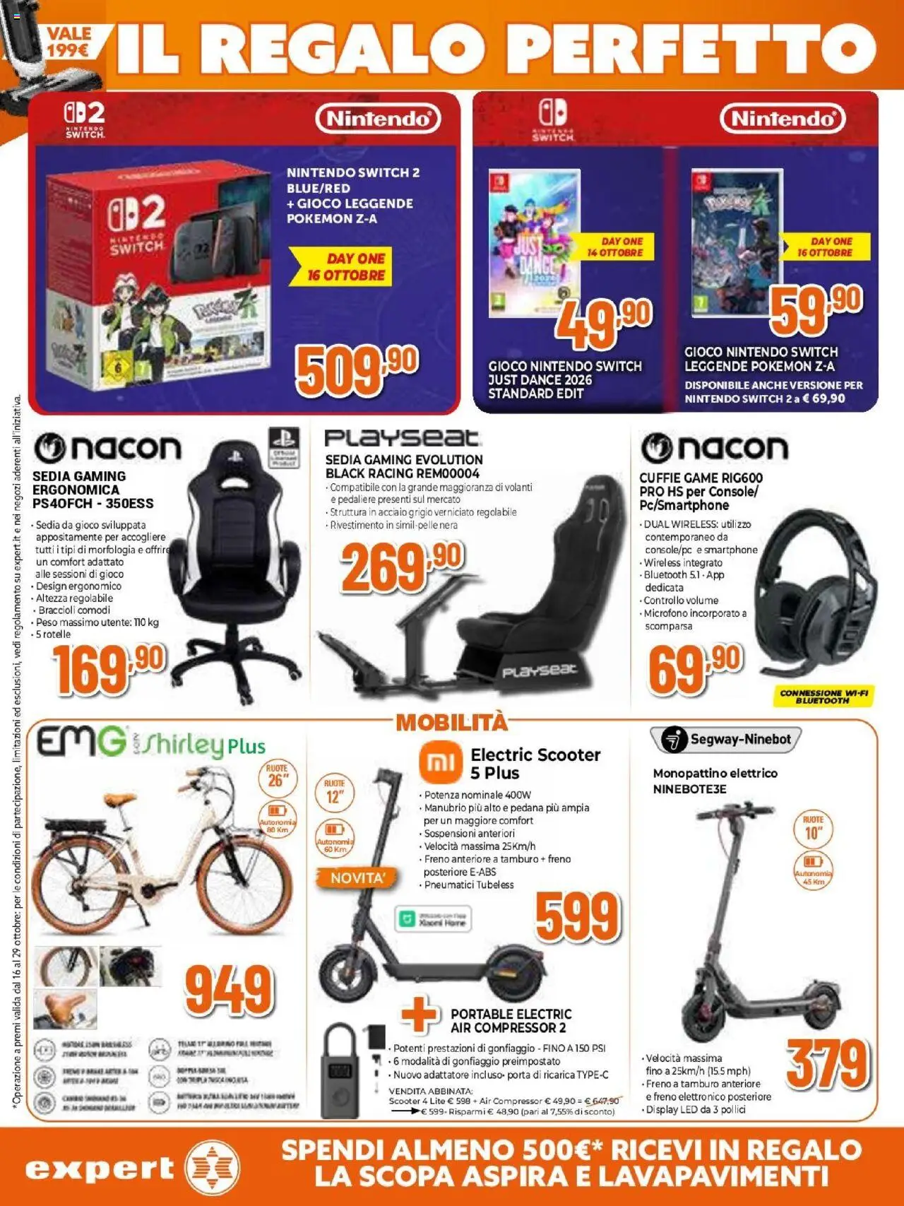 Volantino Expert del 16.10.2025 | Pagina: 23 | Prodotti: Braccioli, Microfono, Adattatore, Sedia