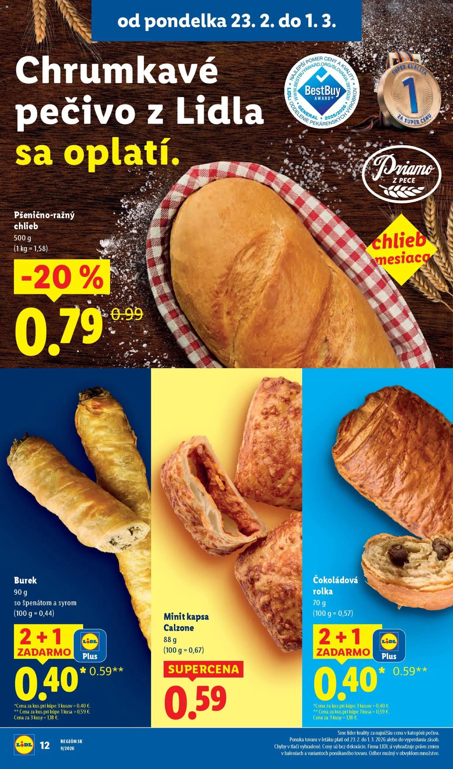 Nové Lidl akcie – leták je platný od 26.02.2026 | Strana: 48 | Produkty: Chlieb