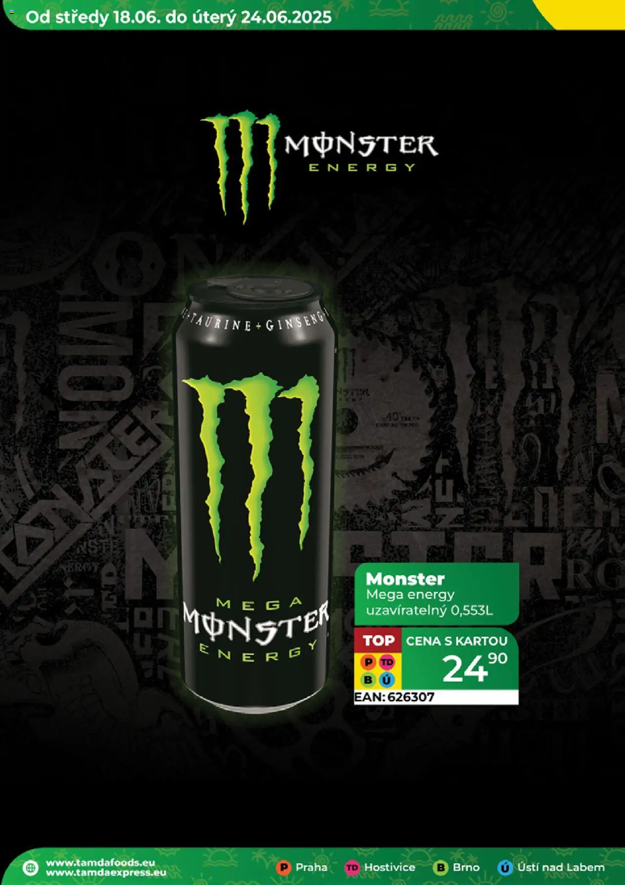 Tamda Foods leták od 18.06.2025 | Strana: 36 | Produkty: Monster, Monster Energy, Energy drink