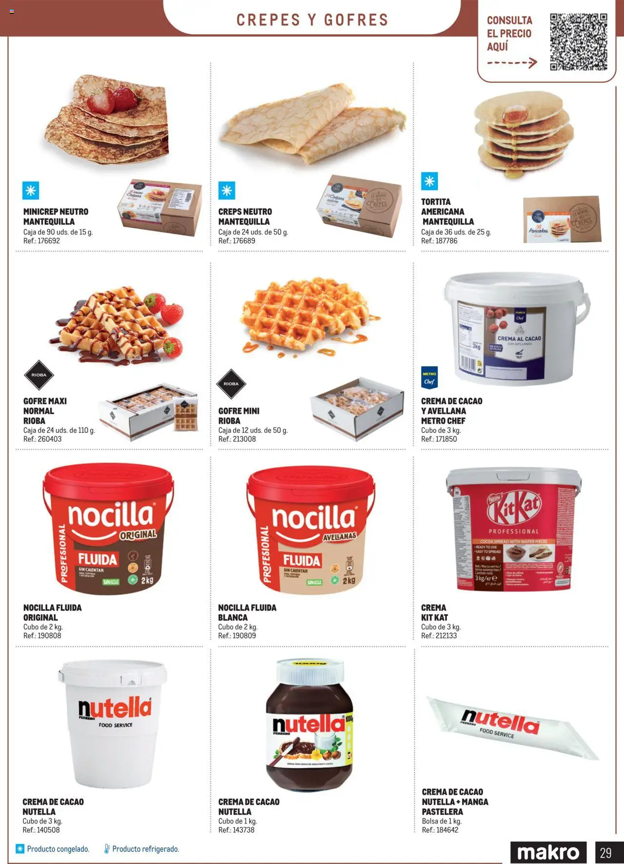 Makro - Especial Postres │ válido desde el 04.03.2025 | Página: 29 | Productos: Crema de cacao, Crema, Bolsa, Caja