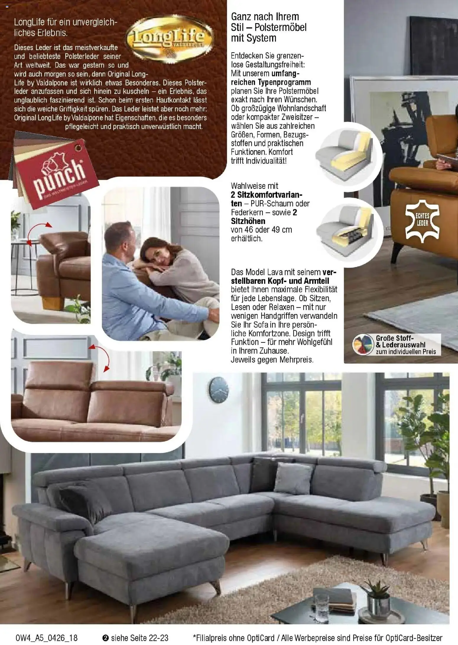 Angebote - Für Zuhause-Liebhaber – gültig ab 01.04.2026 | Seite: 18 | Produkte: Wohnlandschaft, Sofa