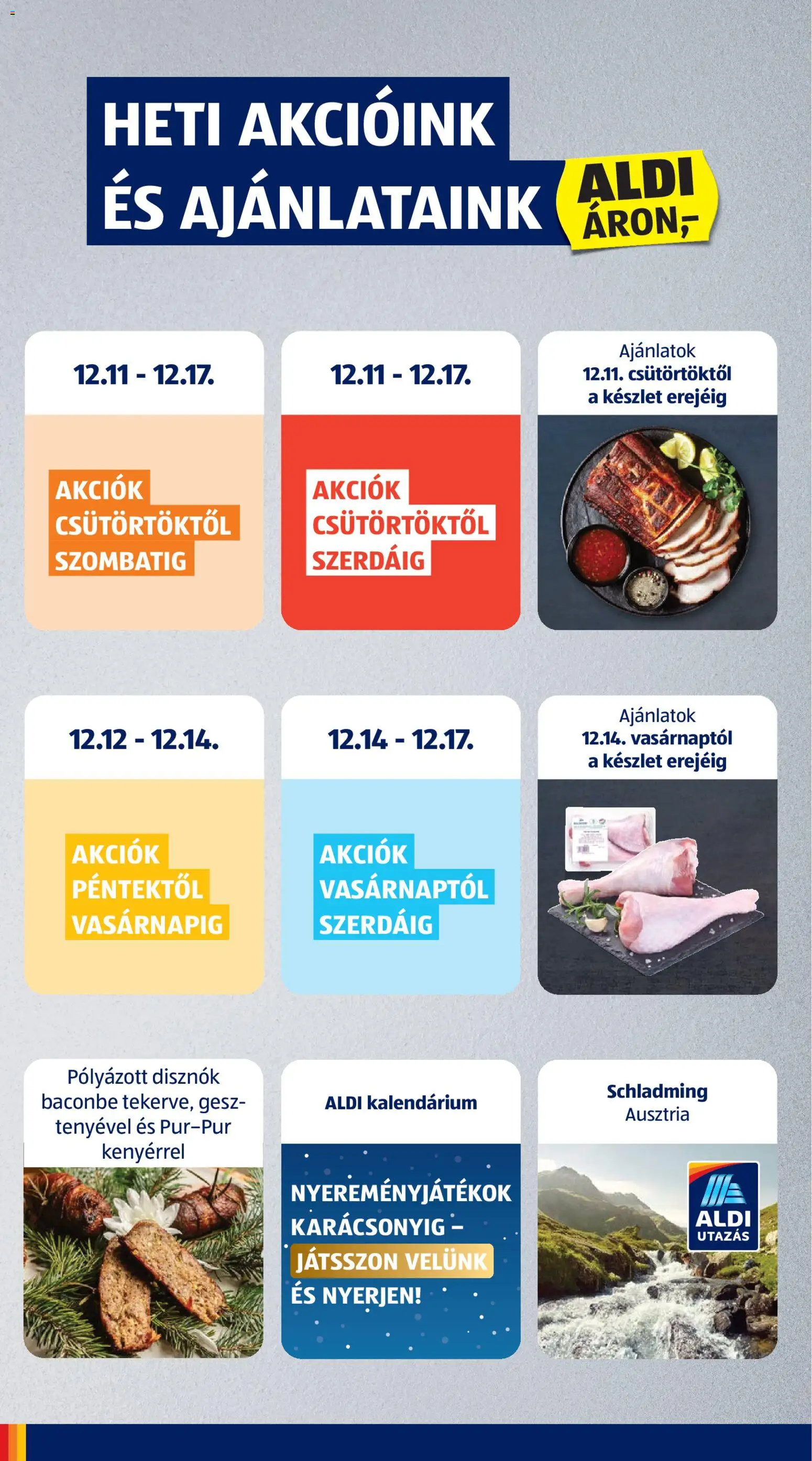 Aldi akciós ujság - amely érvényes a következő dátumtól: 11.12.2025 | Oldal: 2