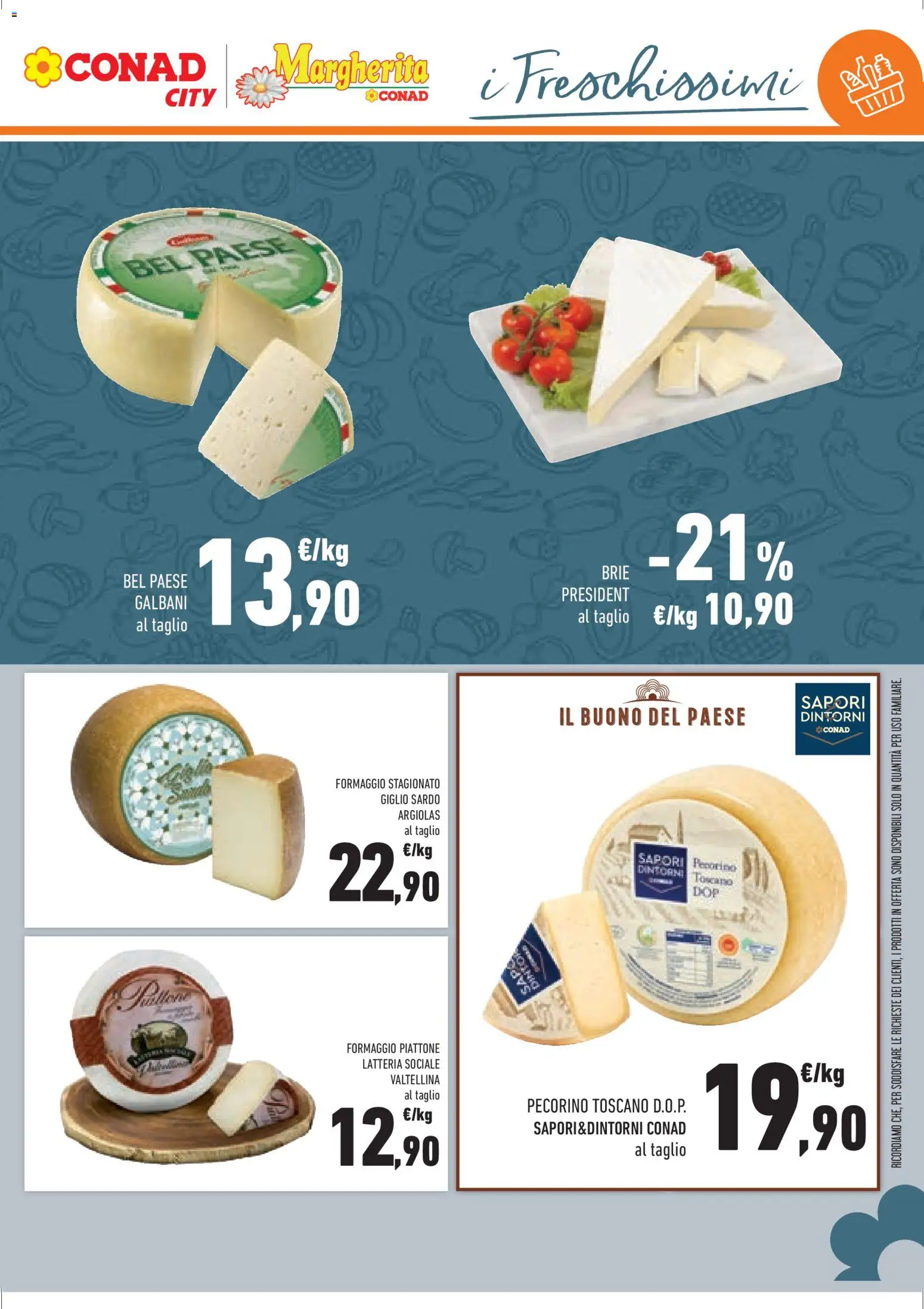 Volantino Conad del 08.04.2026 | Pagina: 15 | Prodotti: Formaggio, Pecorino