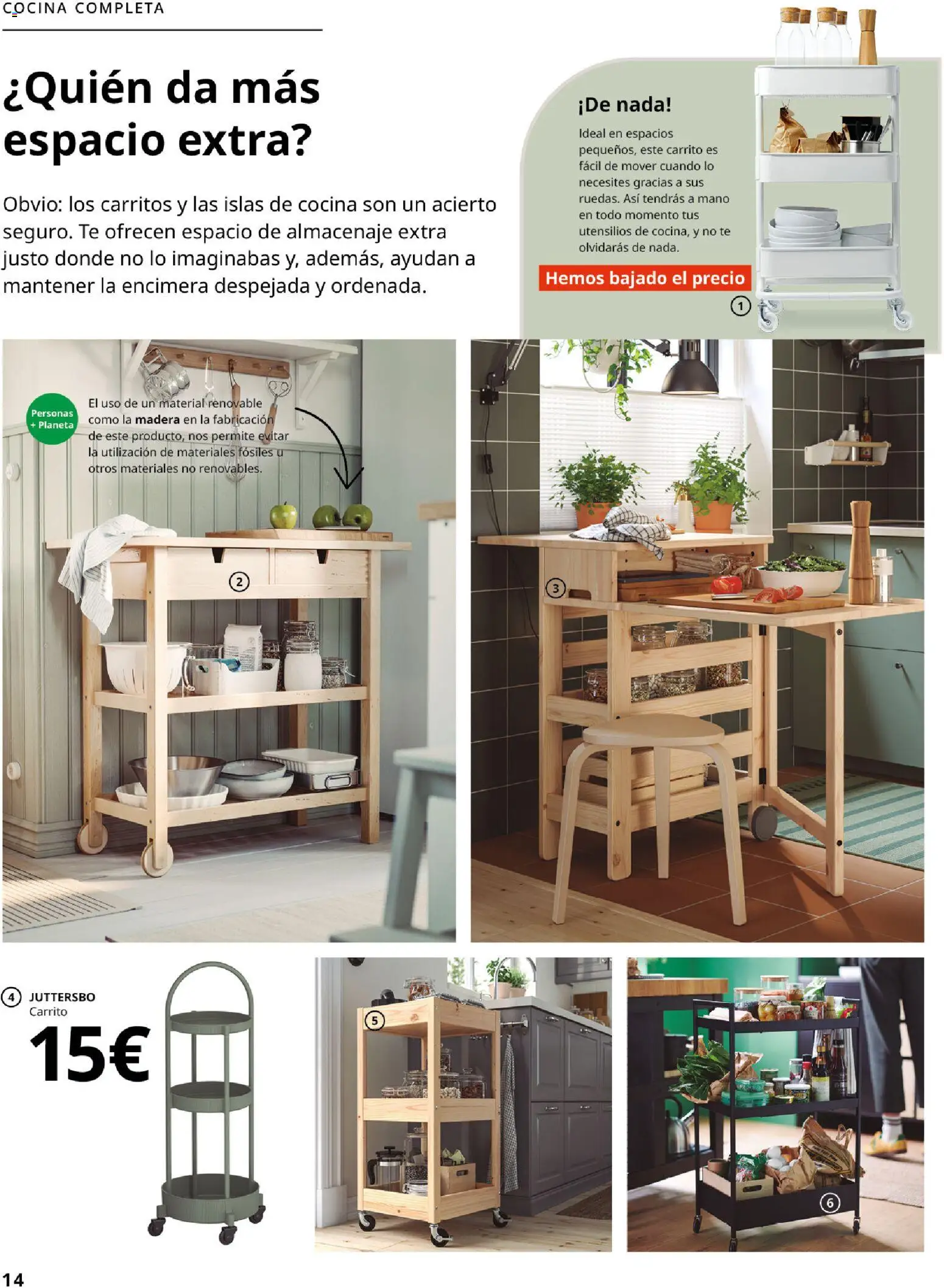 Catálogo IKEA Organización en el hogar │ válido desde el 15.01.2026 | Página: 14 | Productos: Té, Cocina, Almacenaje