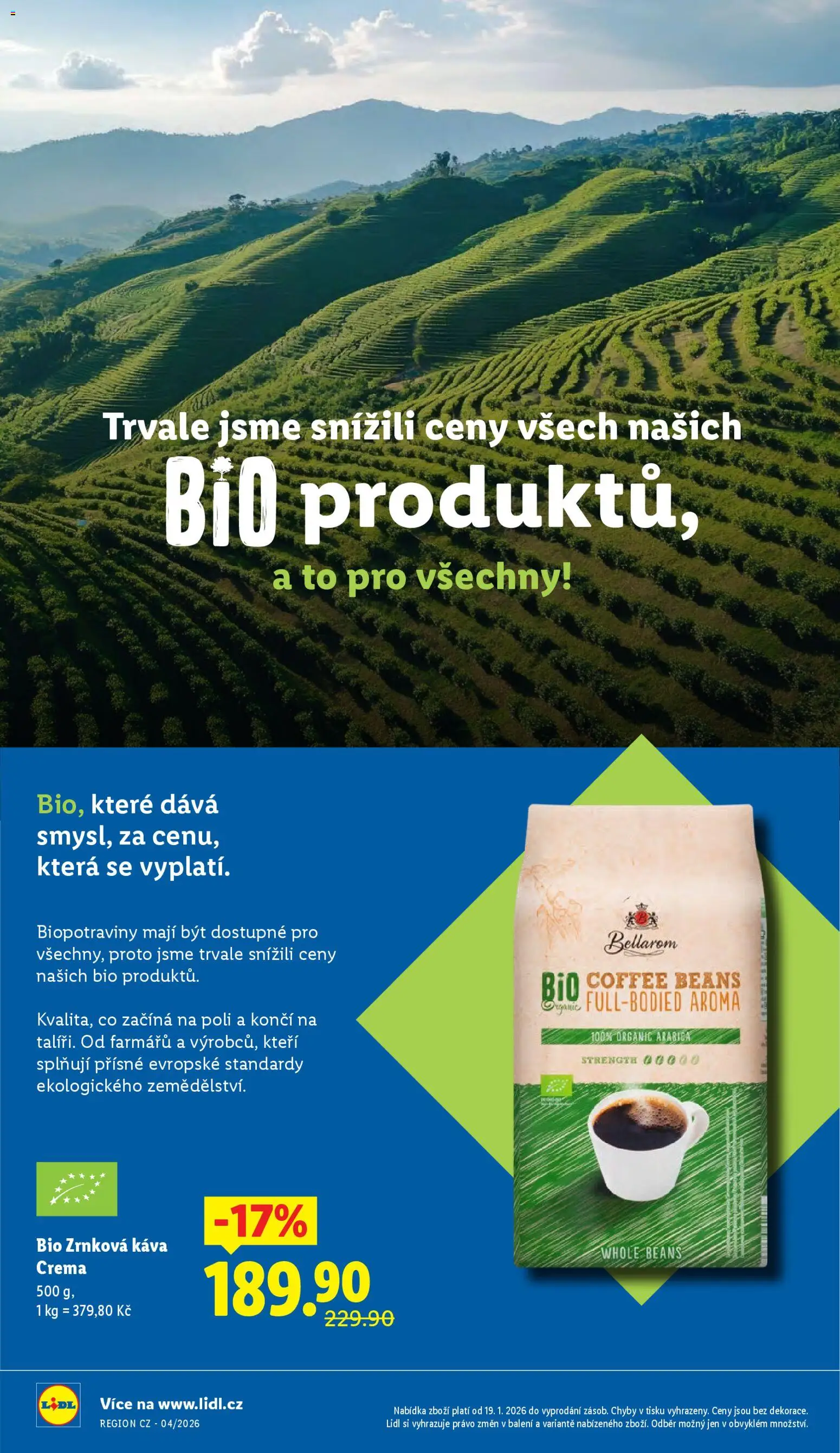 Lidl leták od 19.01.2026 | Strana: 8 | Produkty: Bio coffee, Káva, Crema, Zrnková káva