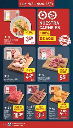 Vista previa Filetes de pechuga de pollo, 570 g aprox. válido desde el 09.03.2026 | Página: 8 | Productos: Δισκέτα, Chuletas de pavo