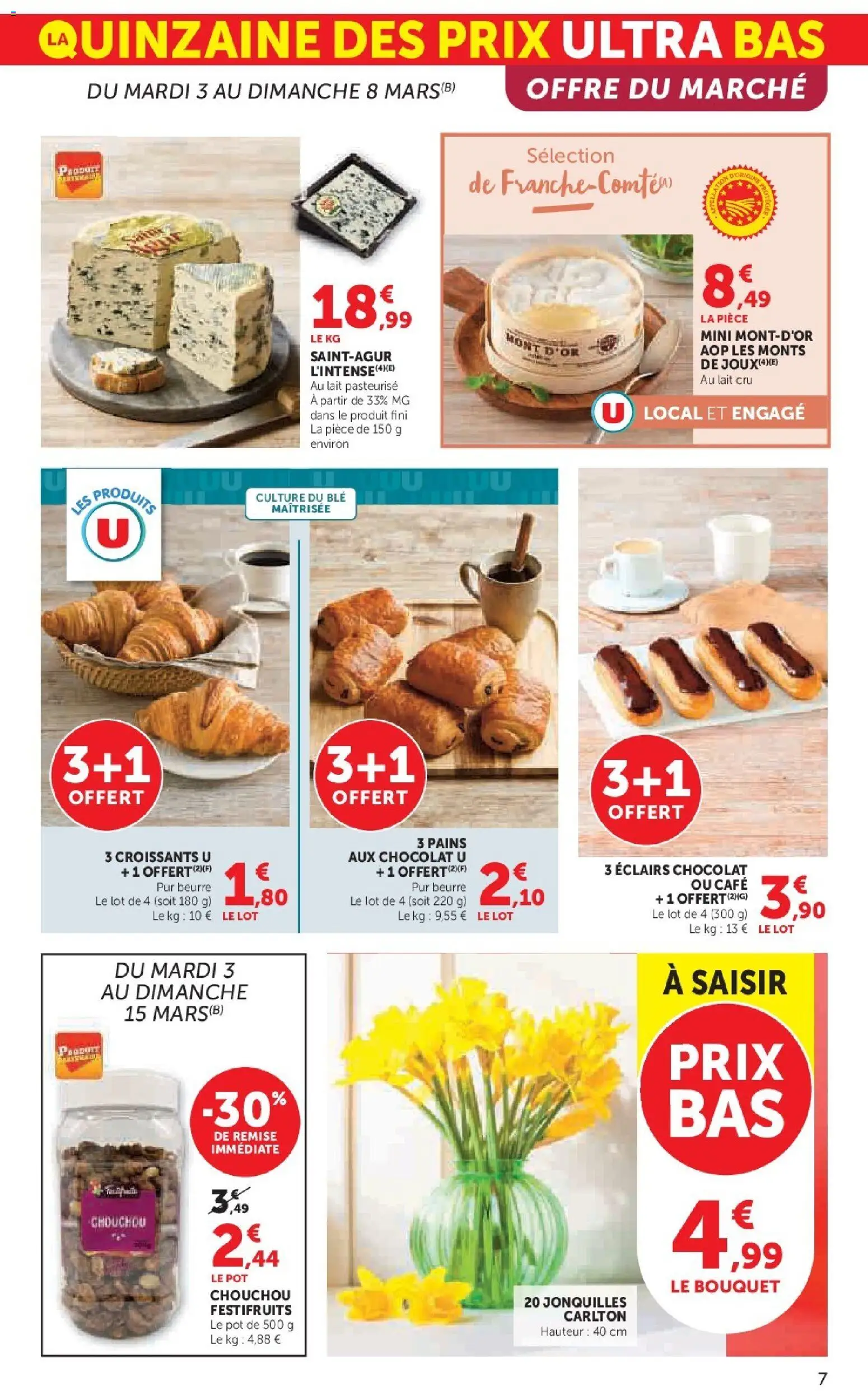 {H1} | Page: 7 | Produits: Chouchou, Lait, Café, Chocolat