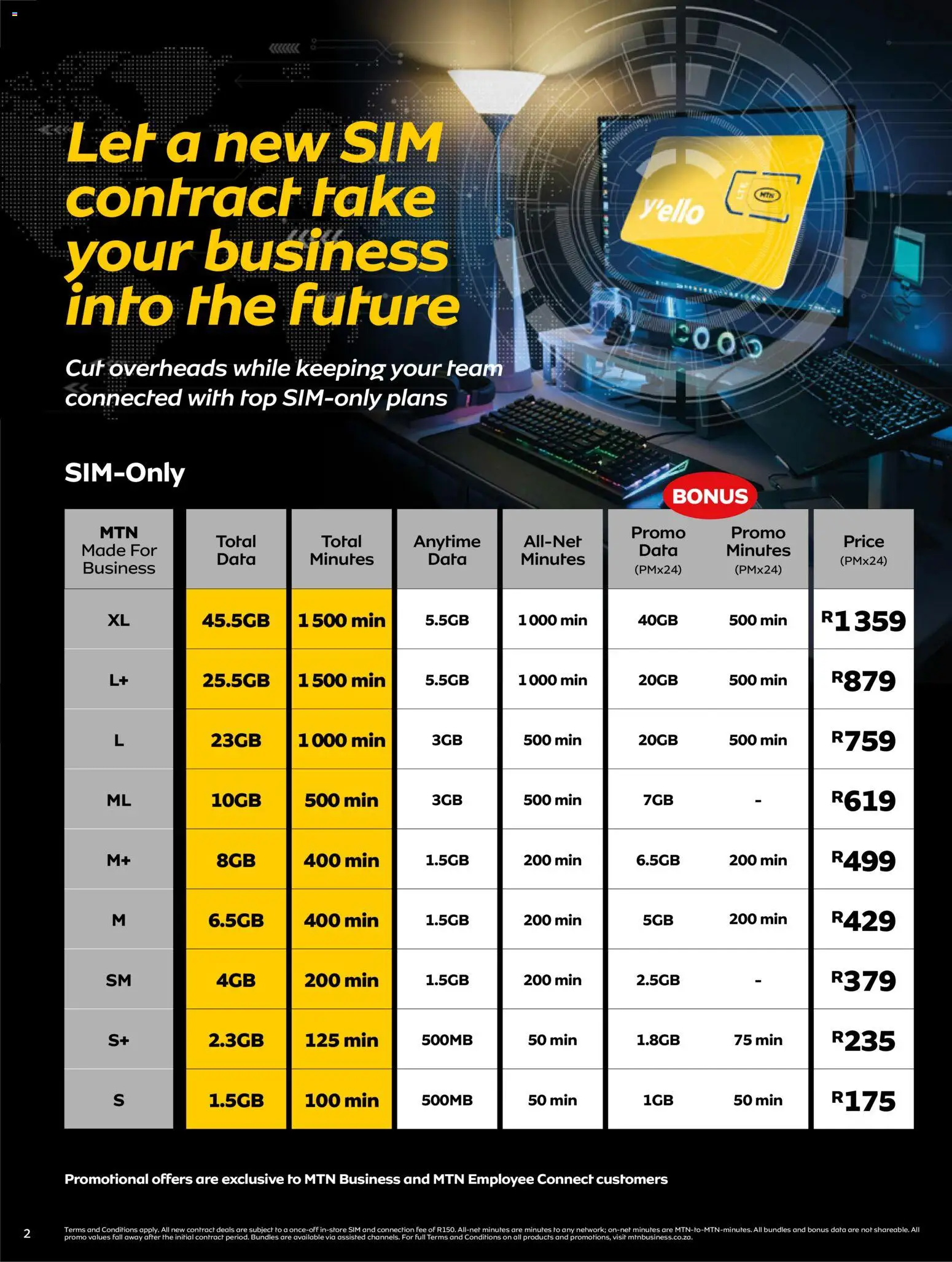 New MTN catalogue – valid from 01.02.2026 | Page: 2 | Products: Data, Sim