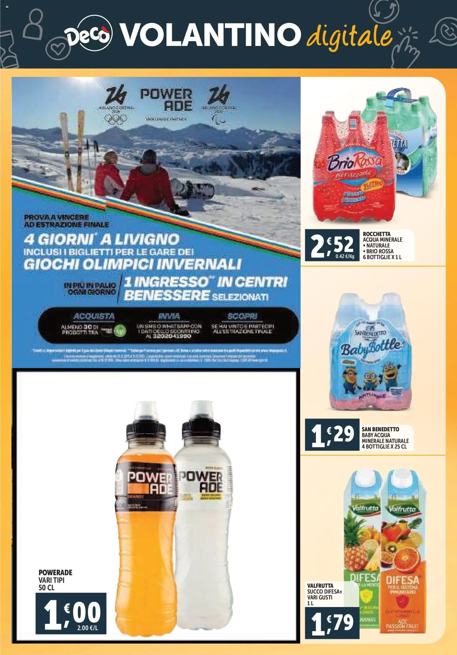 Volantino Decò del 07.11.2025 | Pagina: 31 | Prodotti: Succo, Acqua, Acqua minerale