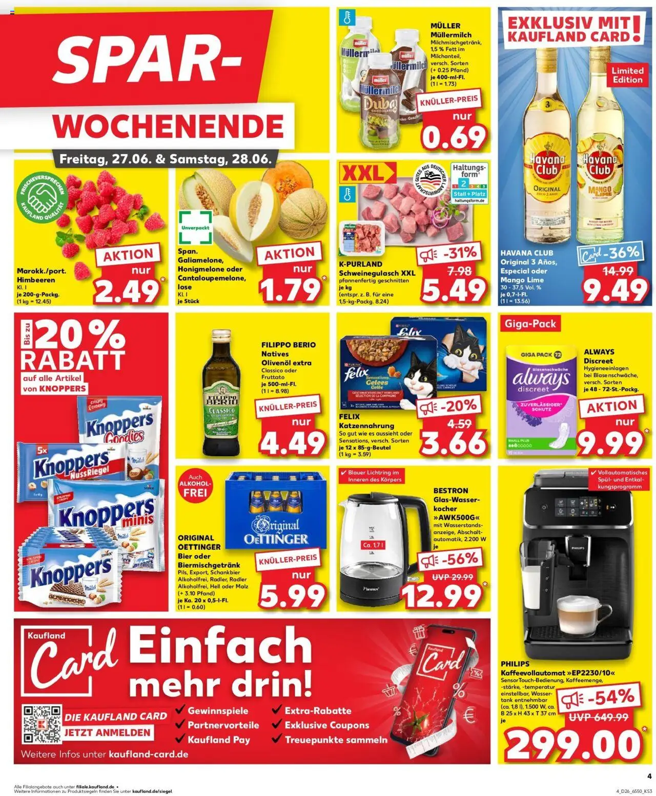Kaufland prospekt Stadthagen	 - gültig ab dem 29.06.2025 | Seite: 15 | Produkte: Schweinegulasch, Philips, Oettinger, Müllermilch