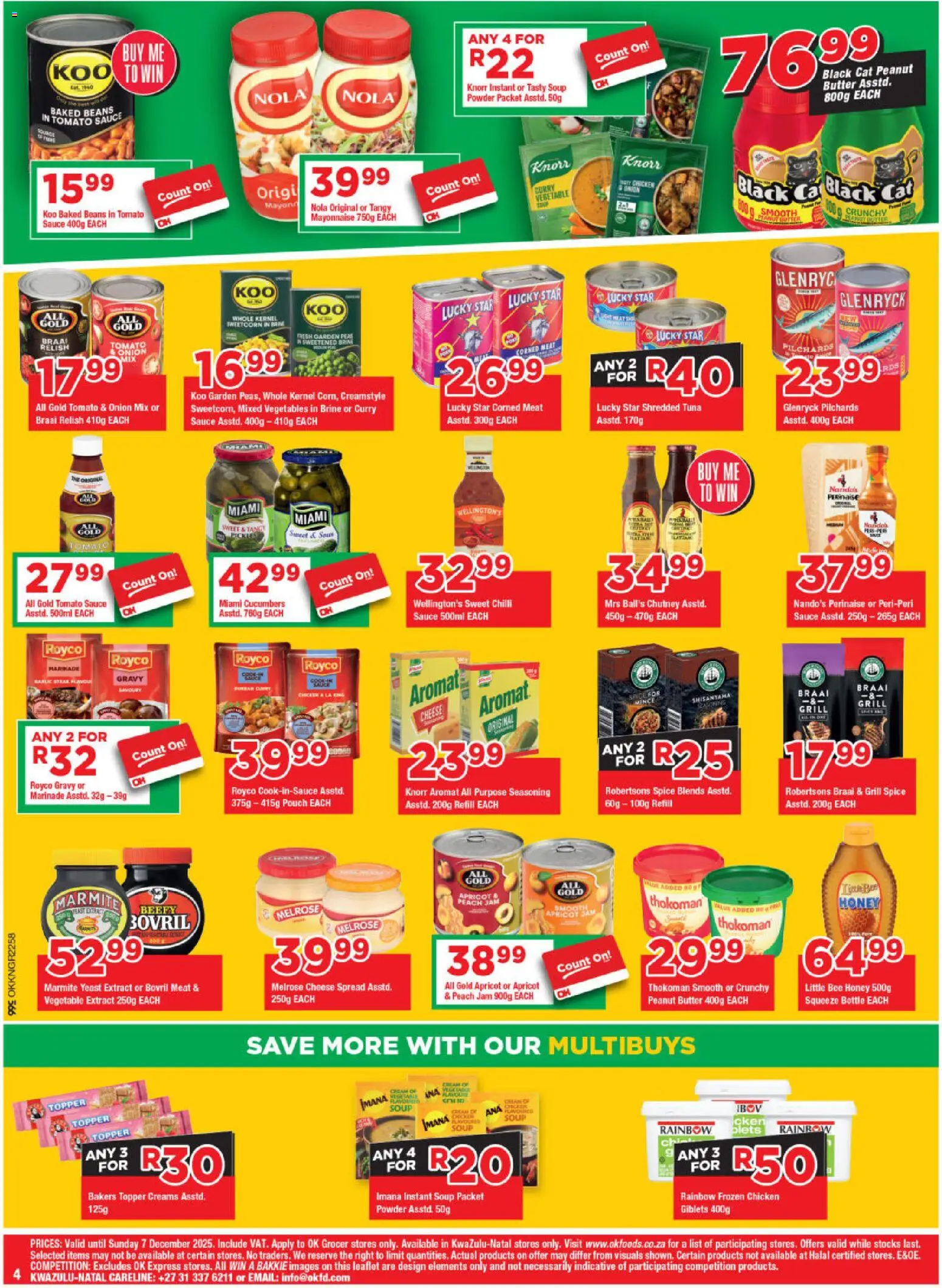 New OK Foods catalogue – valid from 10.12.2025 | Page: 4 | Products: Tuna, Cheese, Gravy, Mayonnaise