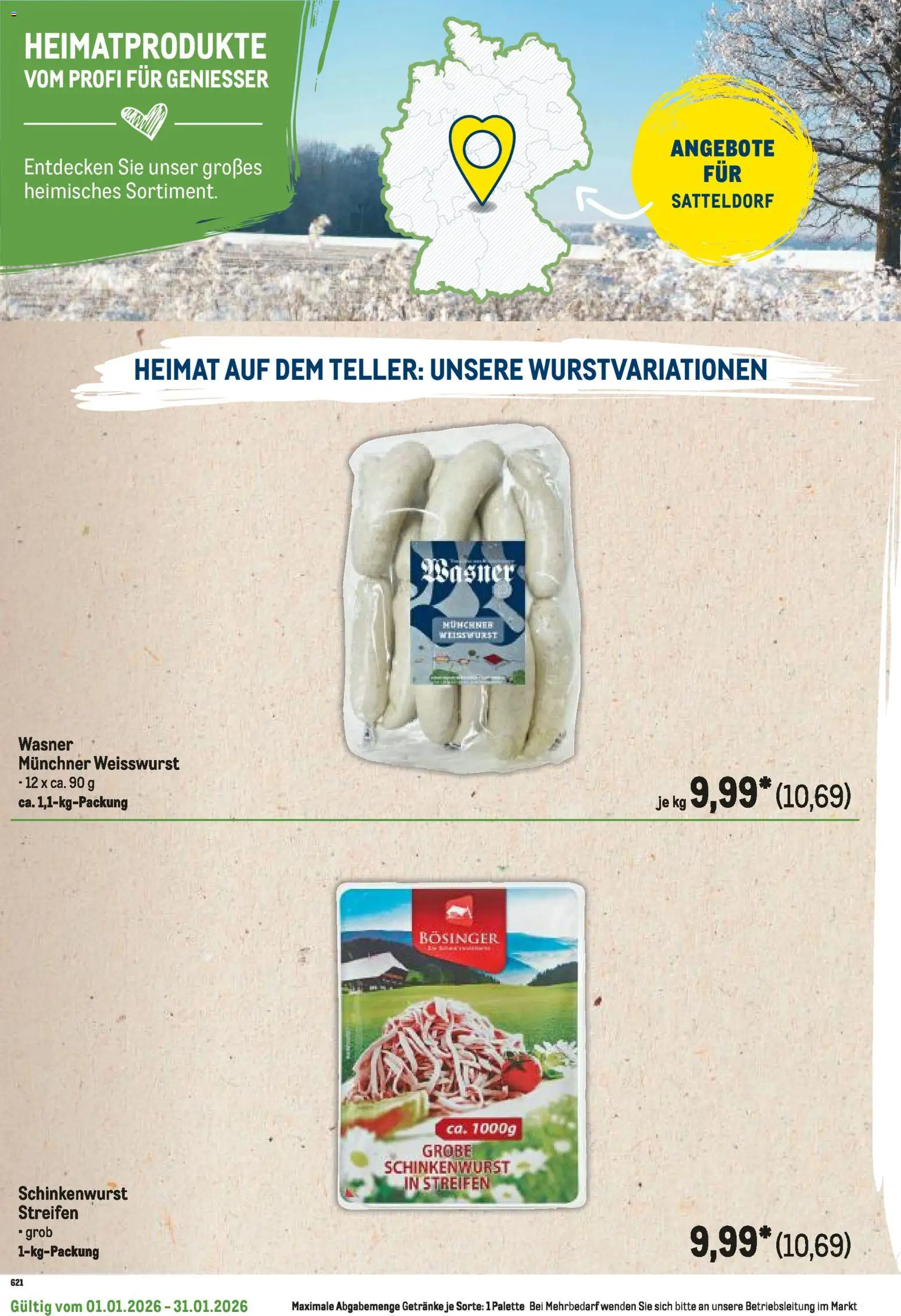 Metro  Regionaler Flyer – gültig ab 01.01.2026 | Seite: 88 | Produkte: Weißwurst