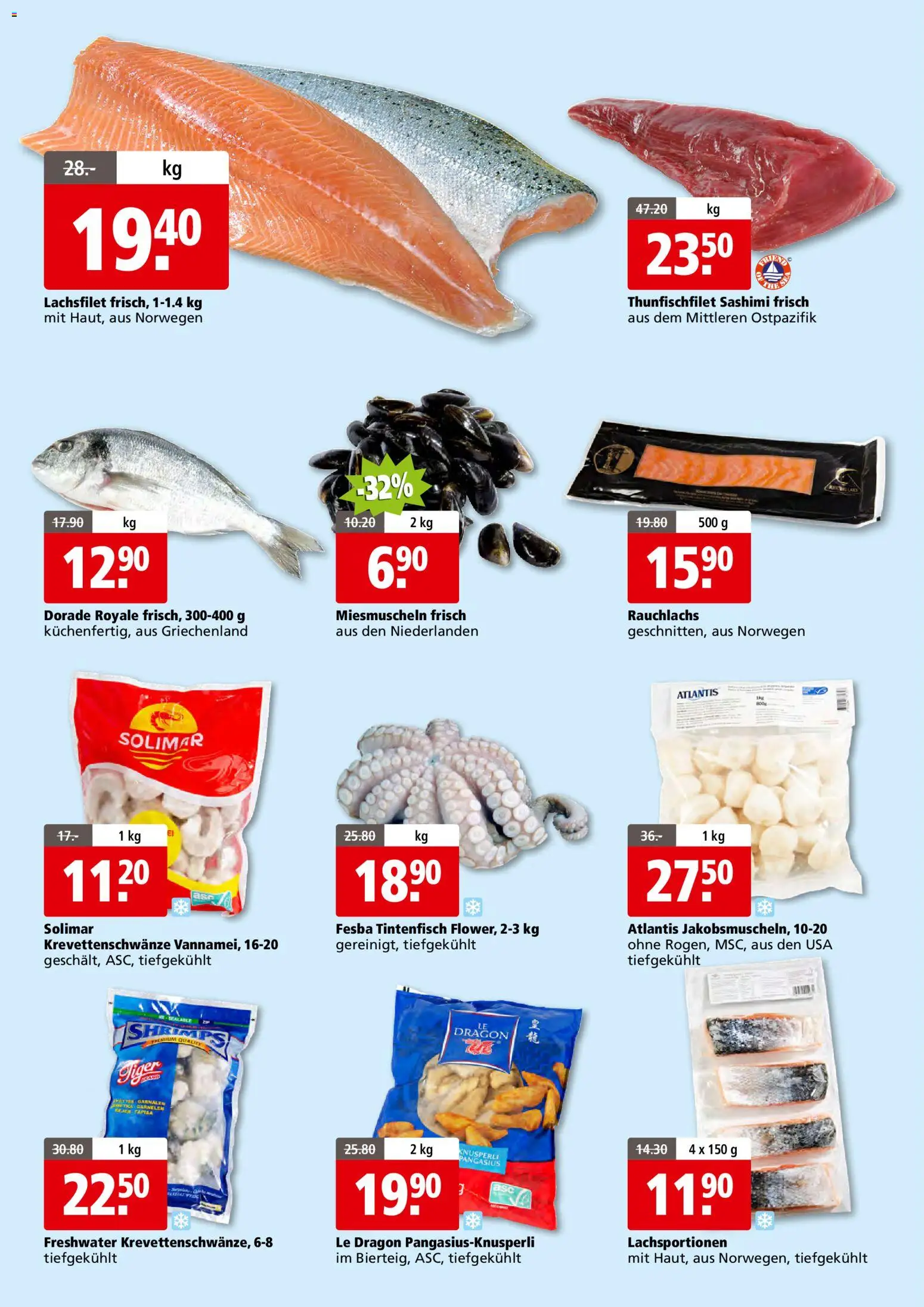 Aligro actionen 2000 Schlieren, Gossau SG, Frauenfeld, Rapperswil-Jona, Sargans, Bern, Brüttisellen, Pratteln, Emmen, Spreitenbach – gültig ab 23.03.2026 | Seite: 6 | Produkte: Tintenfisch