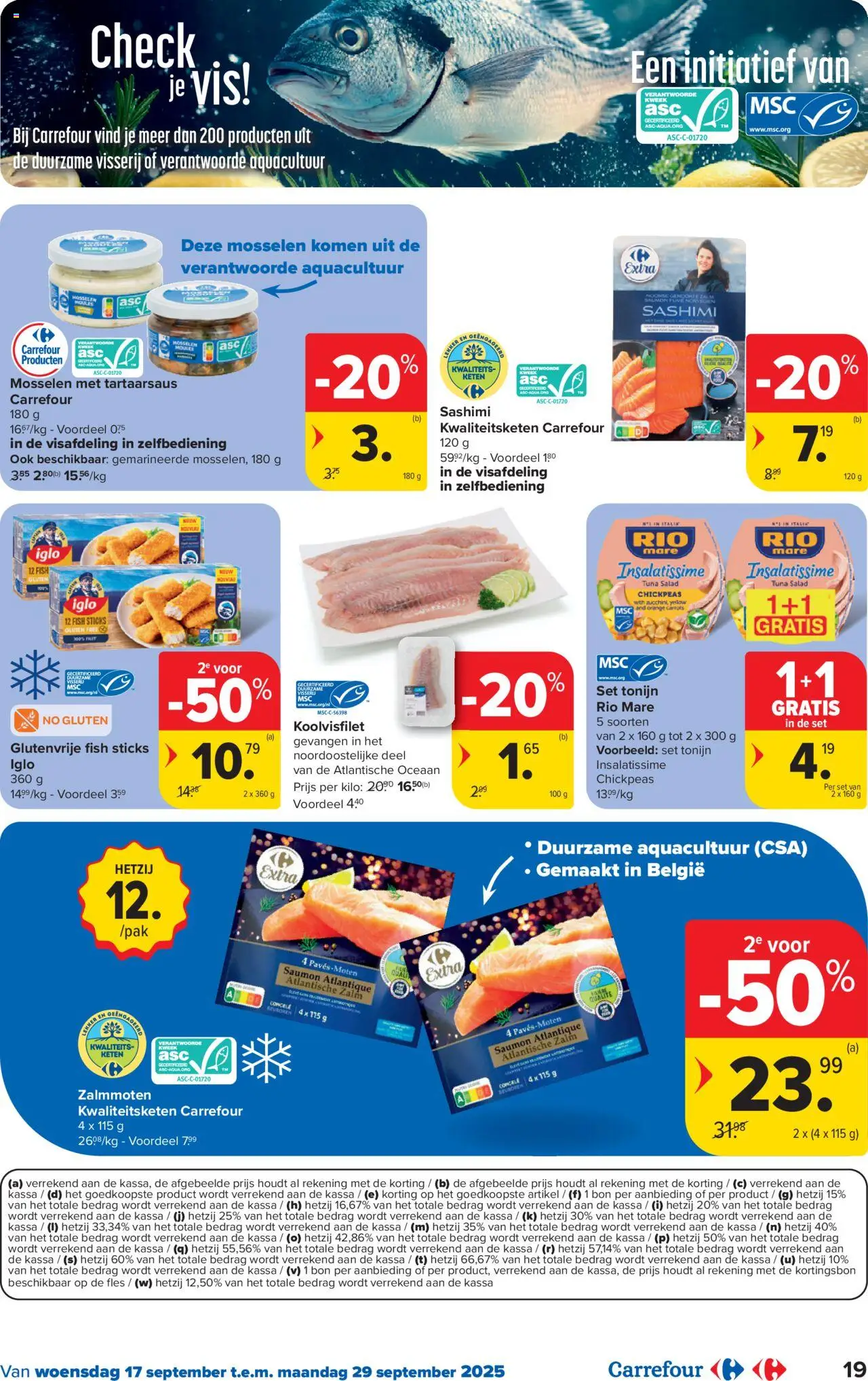  | Pagina: 19 | Producten: Fles, Mosselen, Vis, Tonijn