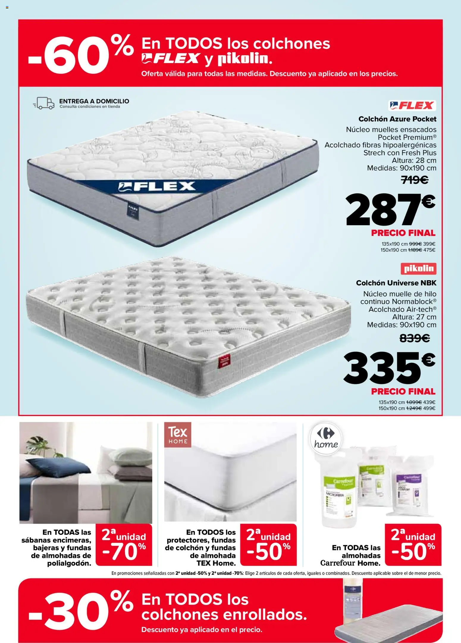 Carrefour folleto │ válido desde el 12.02.2026 | Página: 69 | Productos: Colchon, Almohada
