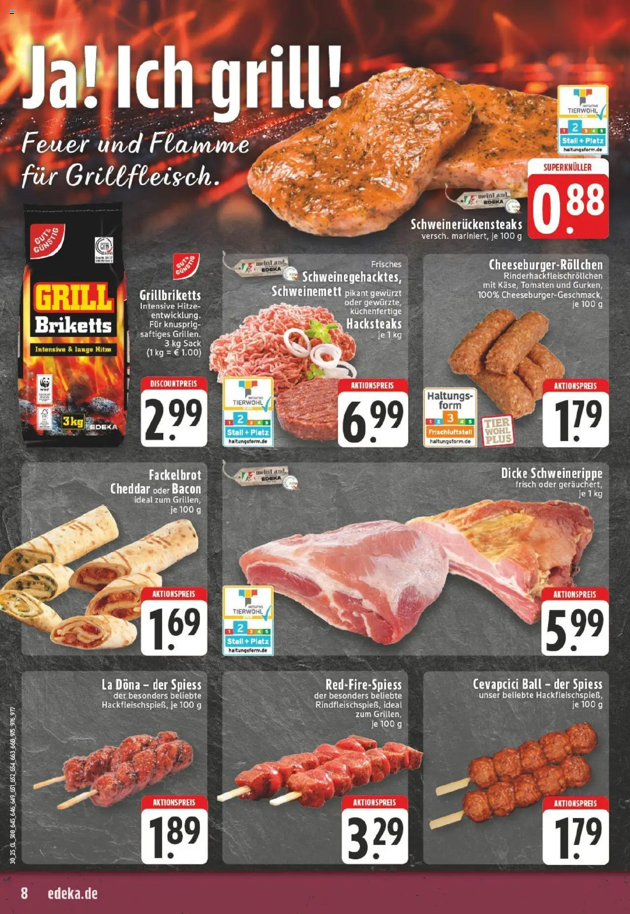 Edeka prospekt Duisburg Homberg-Hochheide	 - gültig ab dem 20.07.2025 | Seite: 8 | Produkte: Grill, Cevapcici, Tomaten