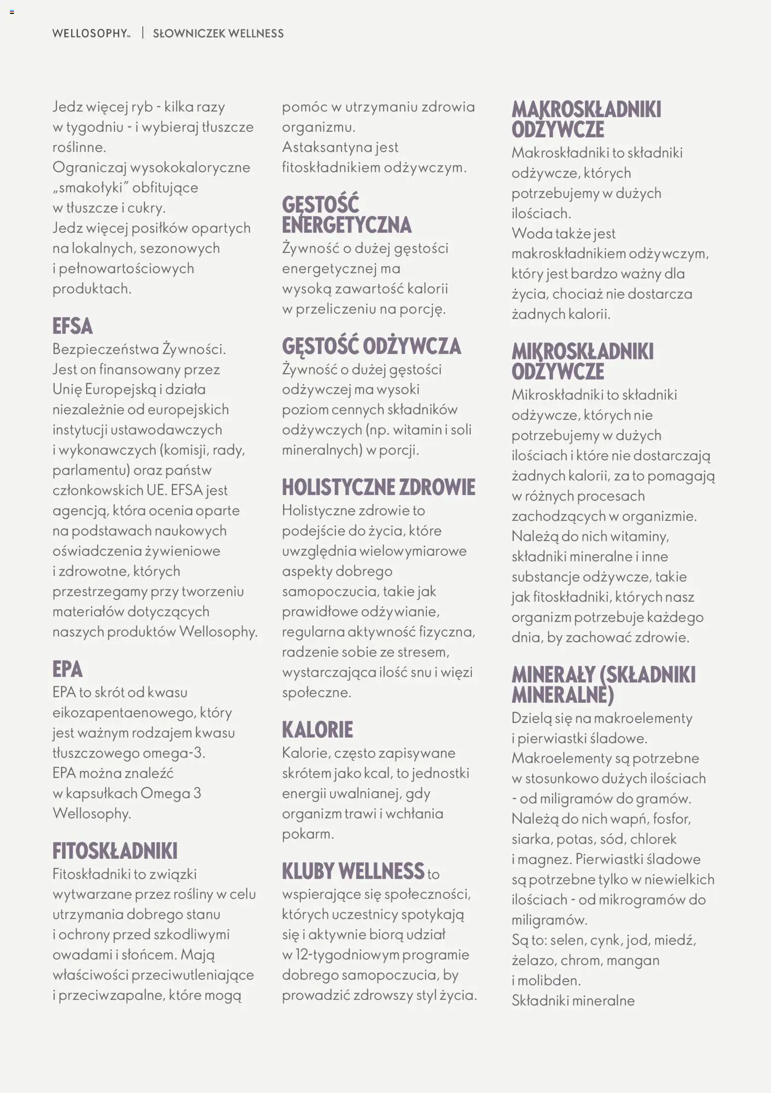 Oriflame Katalog - Przewodnik po produktach Wellosophy od 15.11.2023 | Strona: 64 | Produkty: Rosliny, Woda